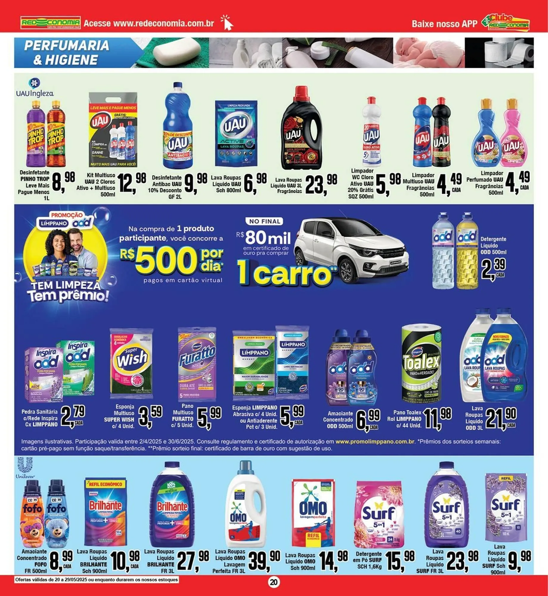 Encarte de Catálogo Rede Economia 23 de maio até 25 de maio 2025 - Pagina 20