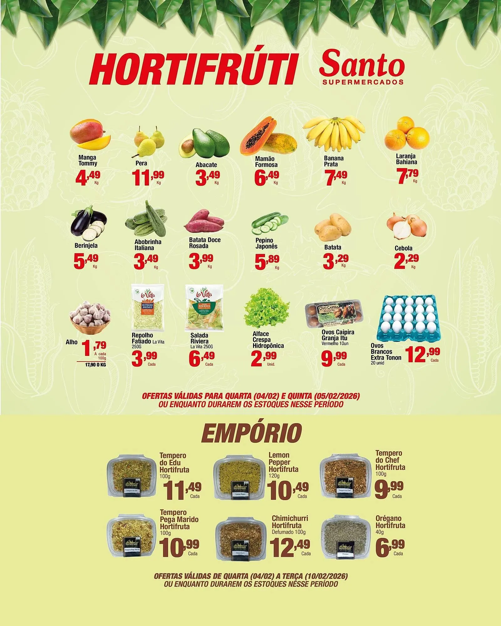 Encarte de Catálogo Santo Supermercados 4 de fevereiro até 10 de fevereiro 2026 - Pagina 3