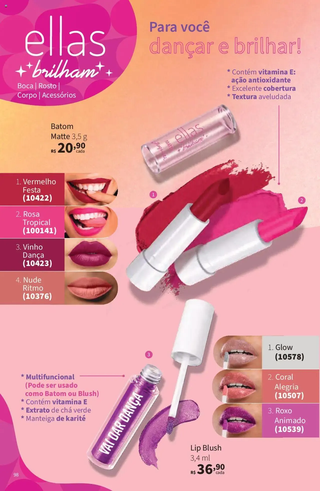 Encarte de Jequiti - Revista 06/2025 21 de abril até 16 de maio 2025 - Pagina 98