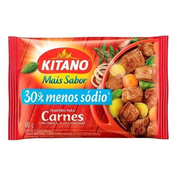Tempero Mais Sabor Carnes 60g 1 UN Kitano