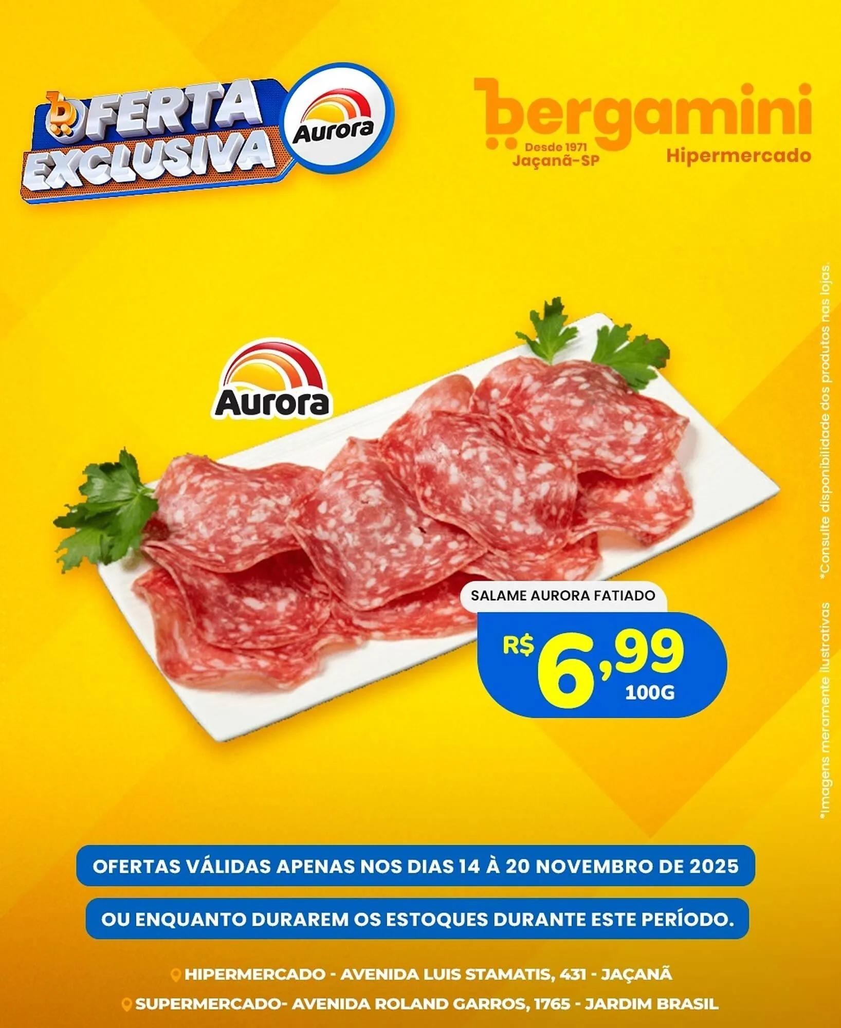 Encarte de Catálogo Supermercado Bergamini 14 de novembro até 20 de novembro 2025 - Pagina 1
