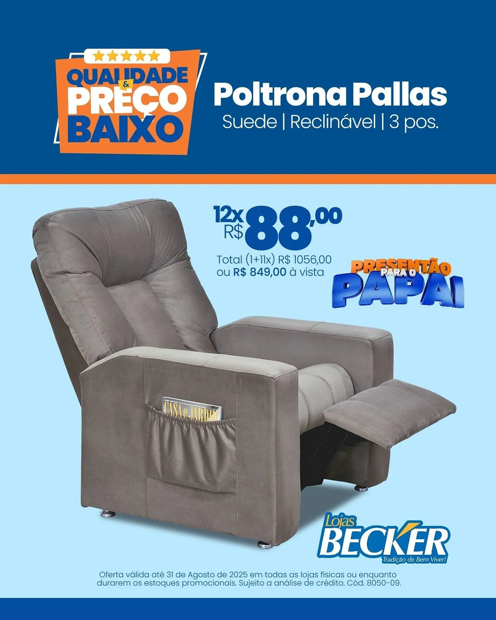 Encarte de Catálogo Lojas Becker 5 de agosto até 31 de agosto 2025 - Pagina 1