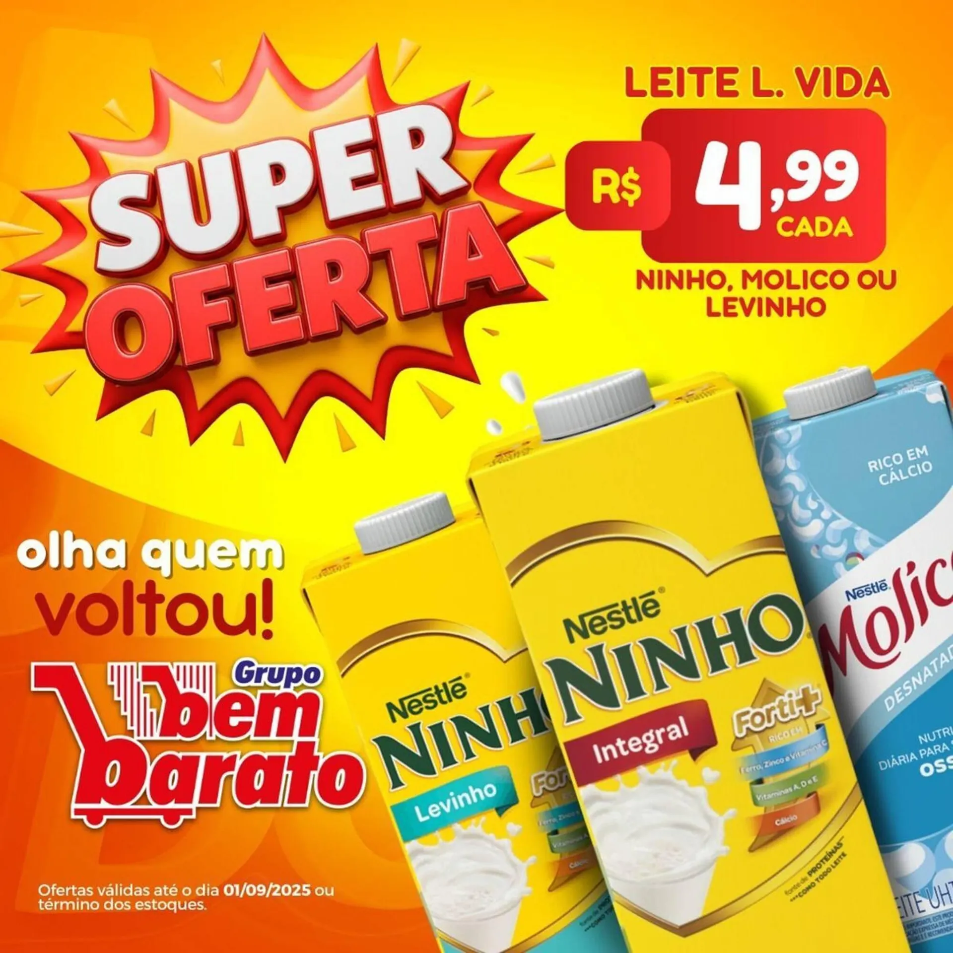 Encarte de Catálogo Supermercado Bem Barato 28 de agosto até 1 de setembro 2025 - Pagina 1