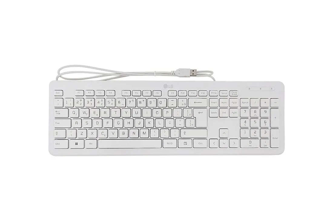 Teclado com fio conexão USB All In One LG 22V280-L, 24V360-L, 24V570 - AEW73649853
