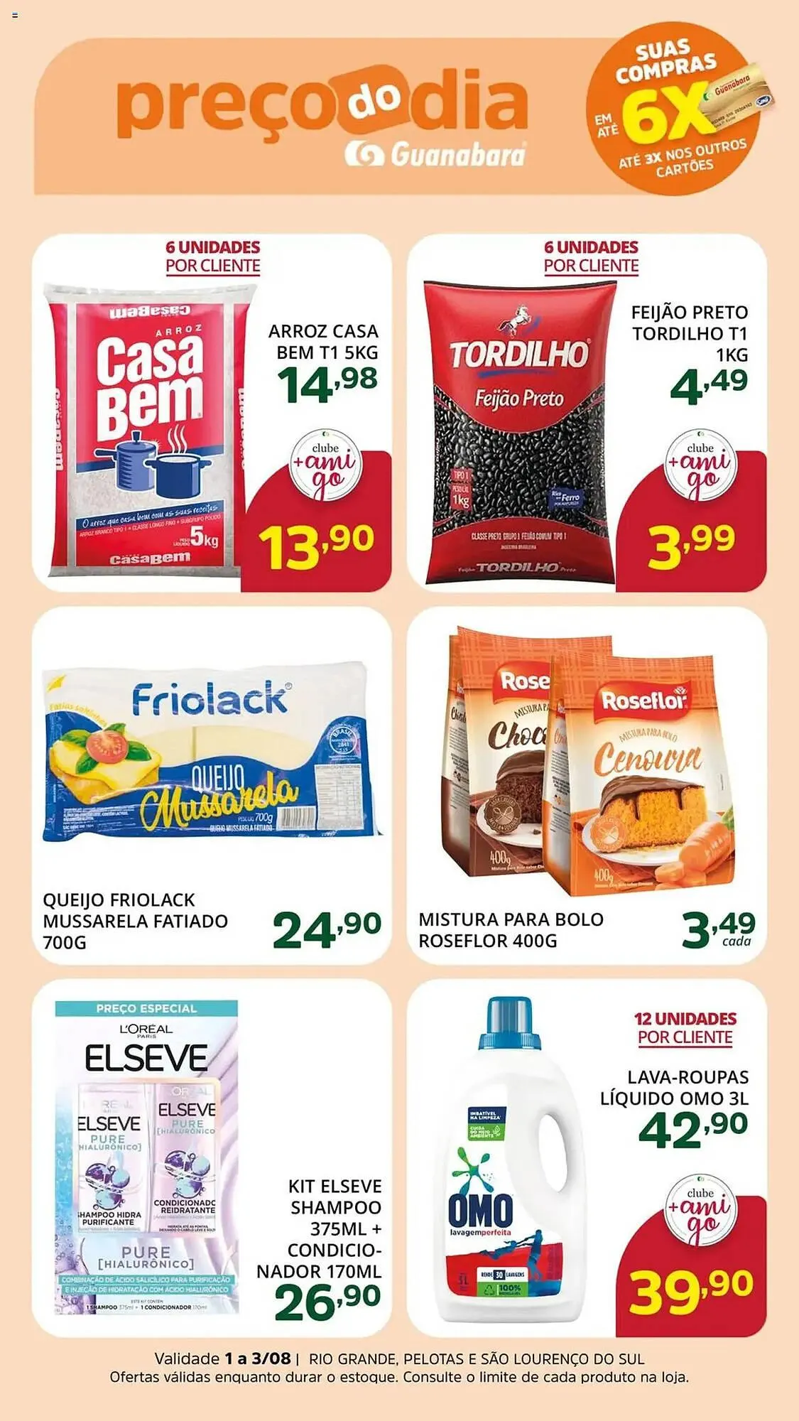 Encarte de Catálogo Supermercados Guanabara 1 de agosto até 3 de agosto 2025 - Pagina 2