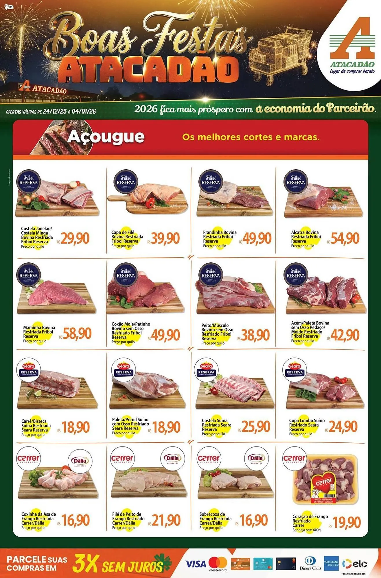 Encarte de Folheto Atacadão 26 de dezembro até 4 de janeiro 2026 - Pagina 1