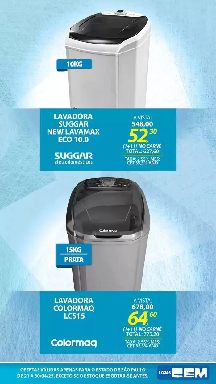 Encarte de Encarte Lojas Cem 18 de abril até 30 de abril 2025 - Pagina 23