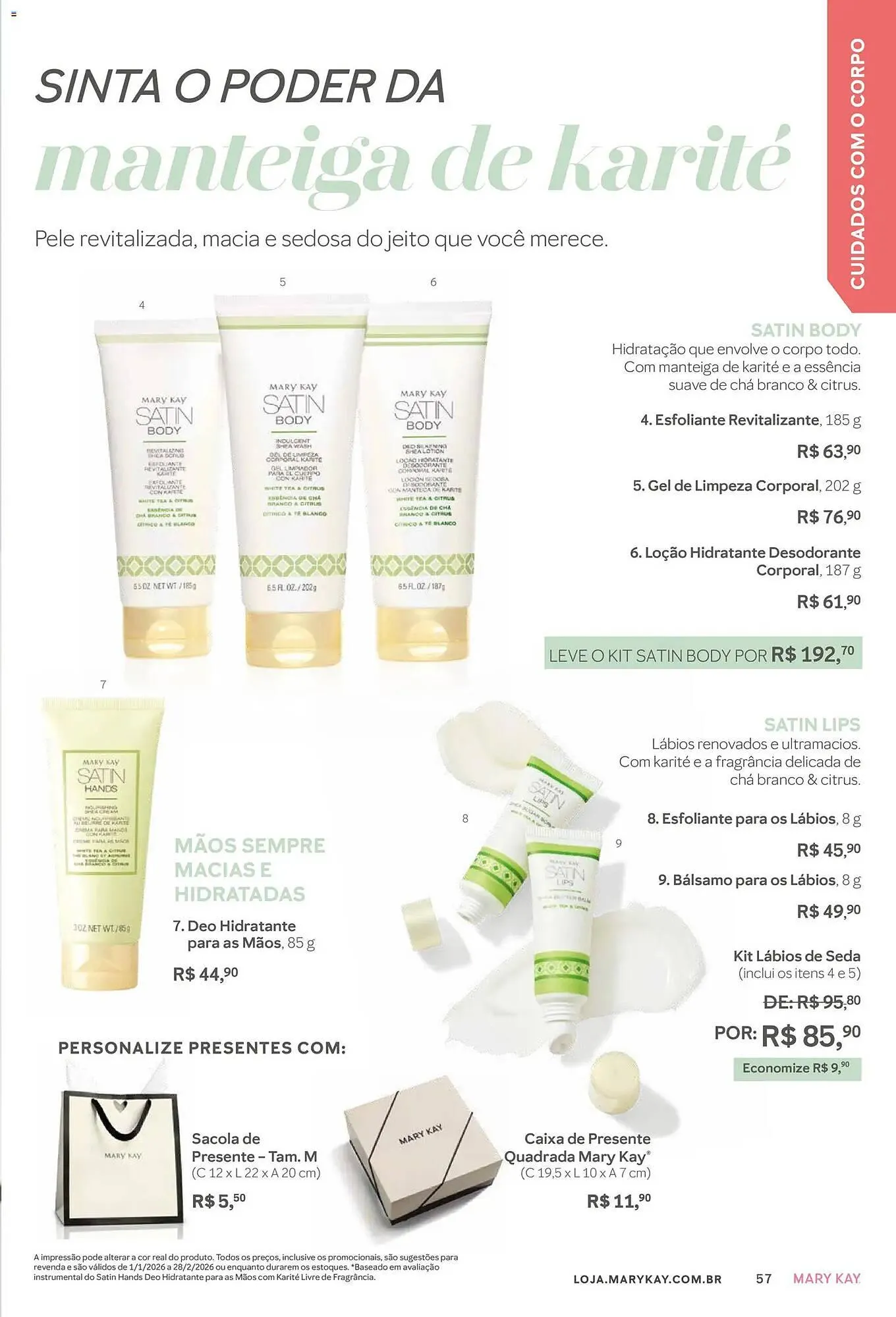 Encarte de Revista Mary Kay 1 de janeiro até 1 de março 2026 - Pagina 57