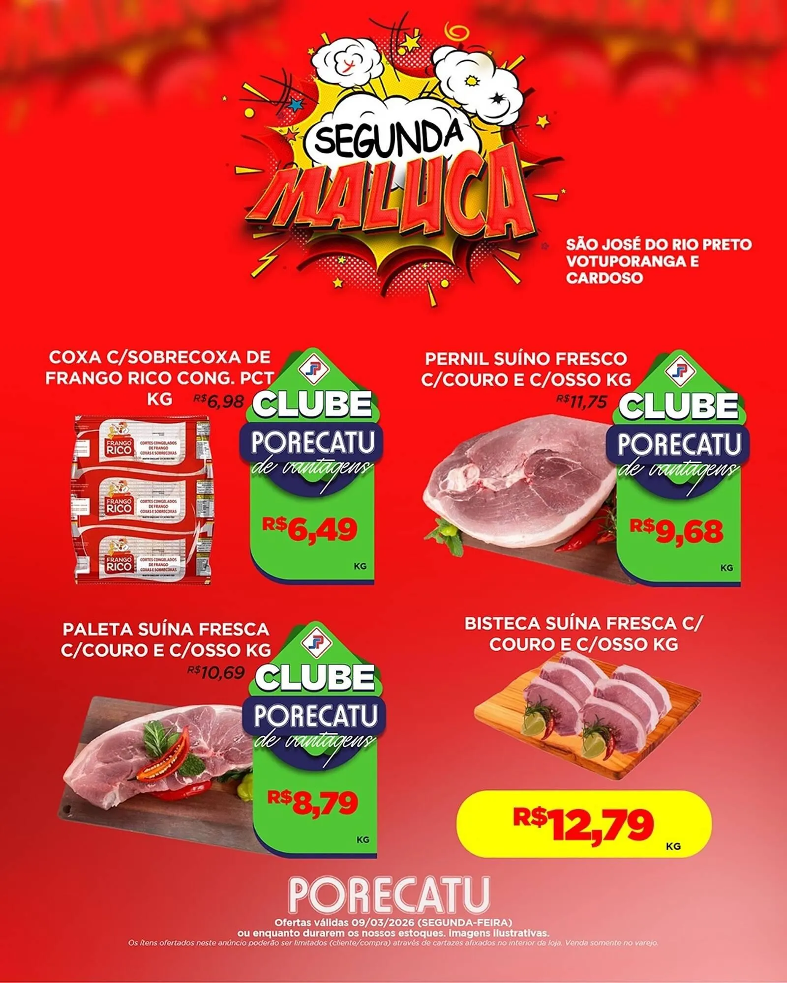 Encarte de Catálogo Supermercado Porecatu 9 de março até 9 de março 2026 - Pagina 1