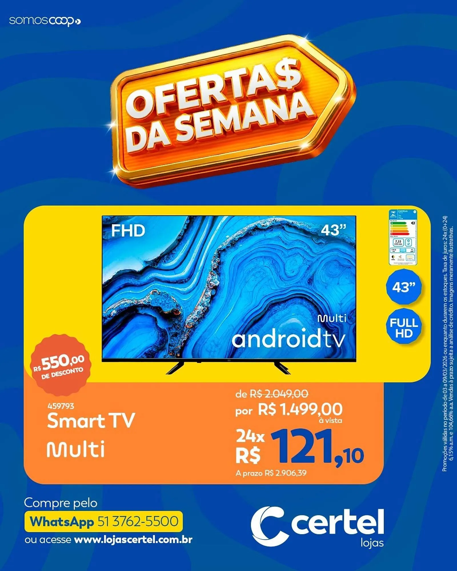 Encarte de Folheto Lojas Certel 3 de março até 9 de março 2026 - Pagina 2