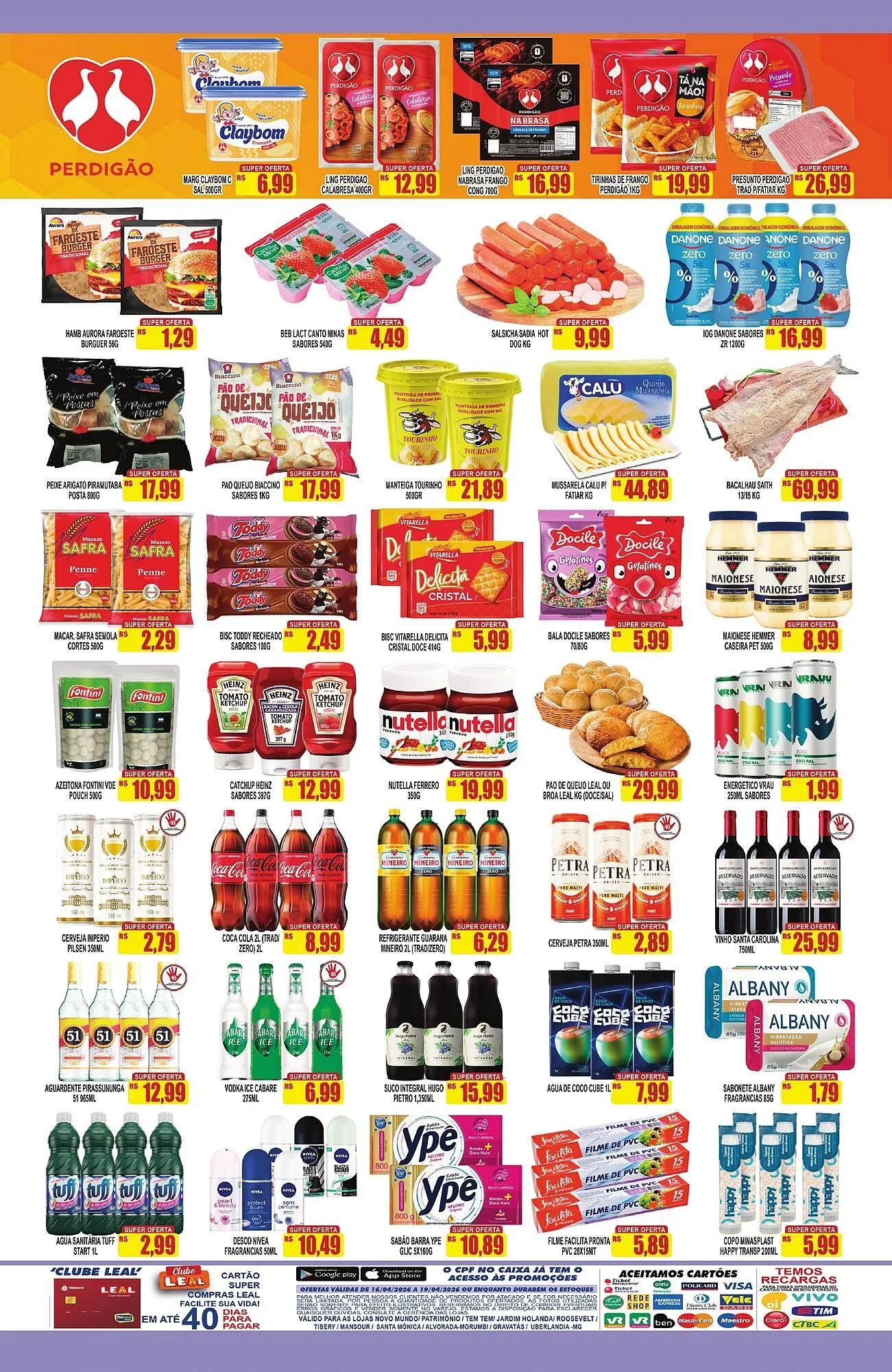 Encarte de Folheto Supermercado leal 16 de abril até 19 de abril 2026 - Pagina 2