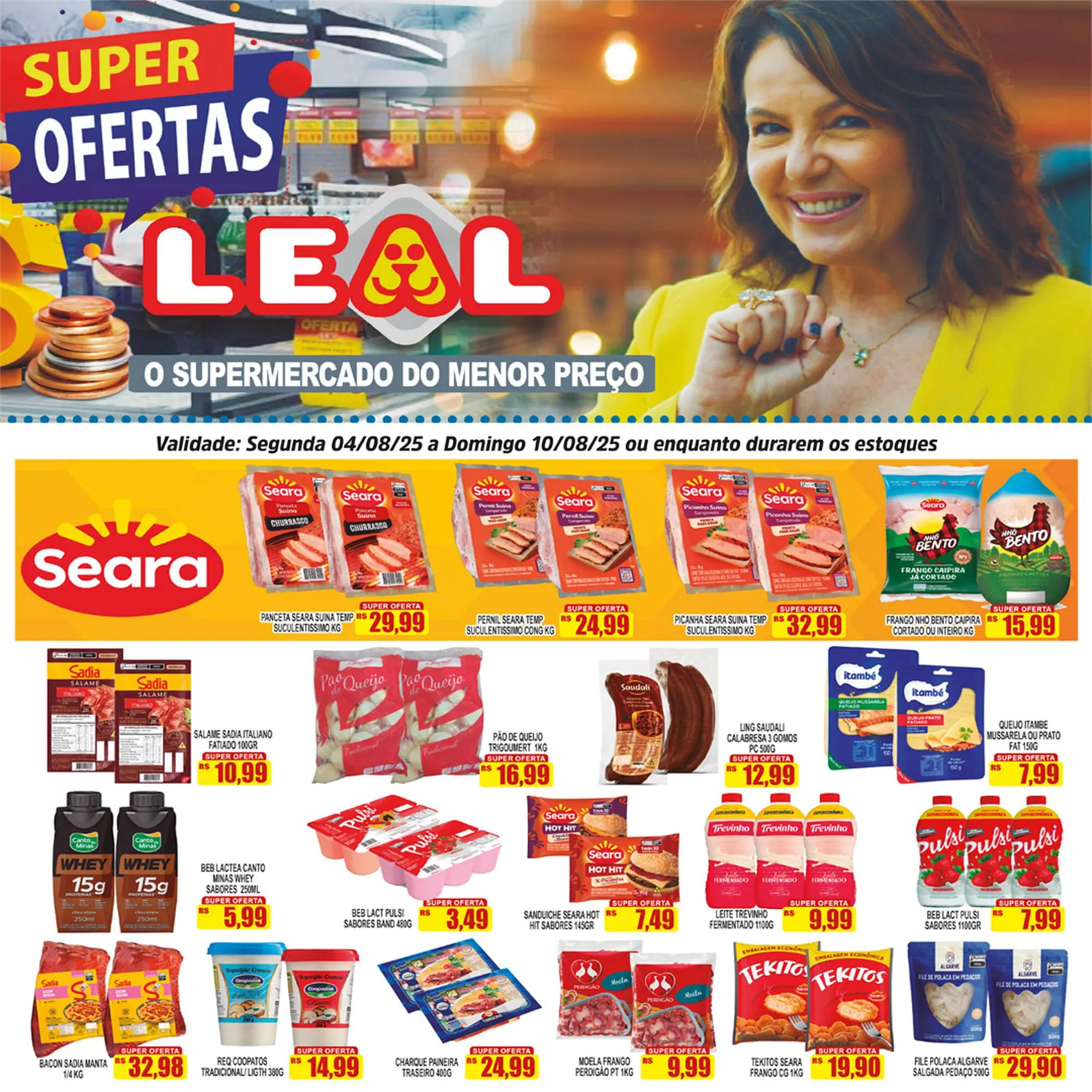 Encarte de Catálogo Supermercado leal 4 de agosto até 10 de agosto 2025 - Pagina 4