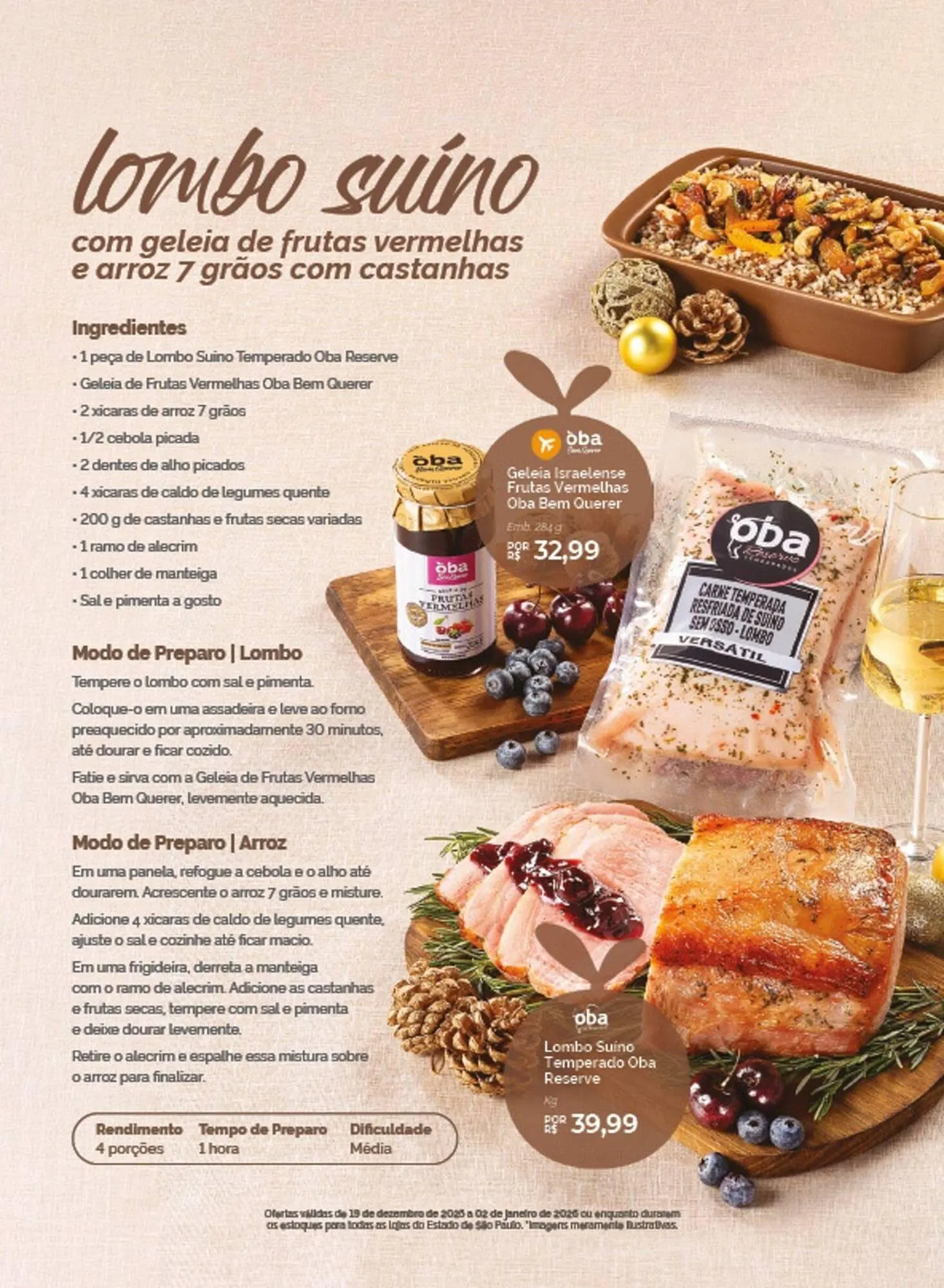 Encarte de Folheto Oba Hortifruti 19 de dezembro até 2 de janeiro 2026 - Pagina 3