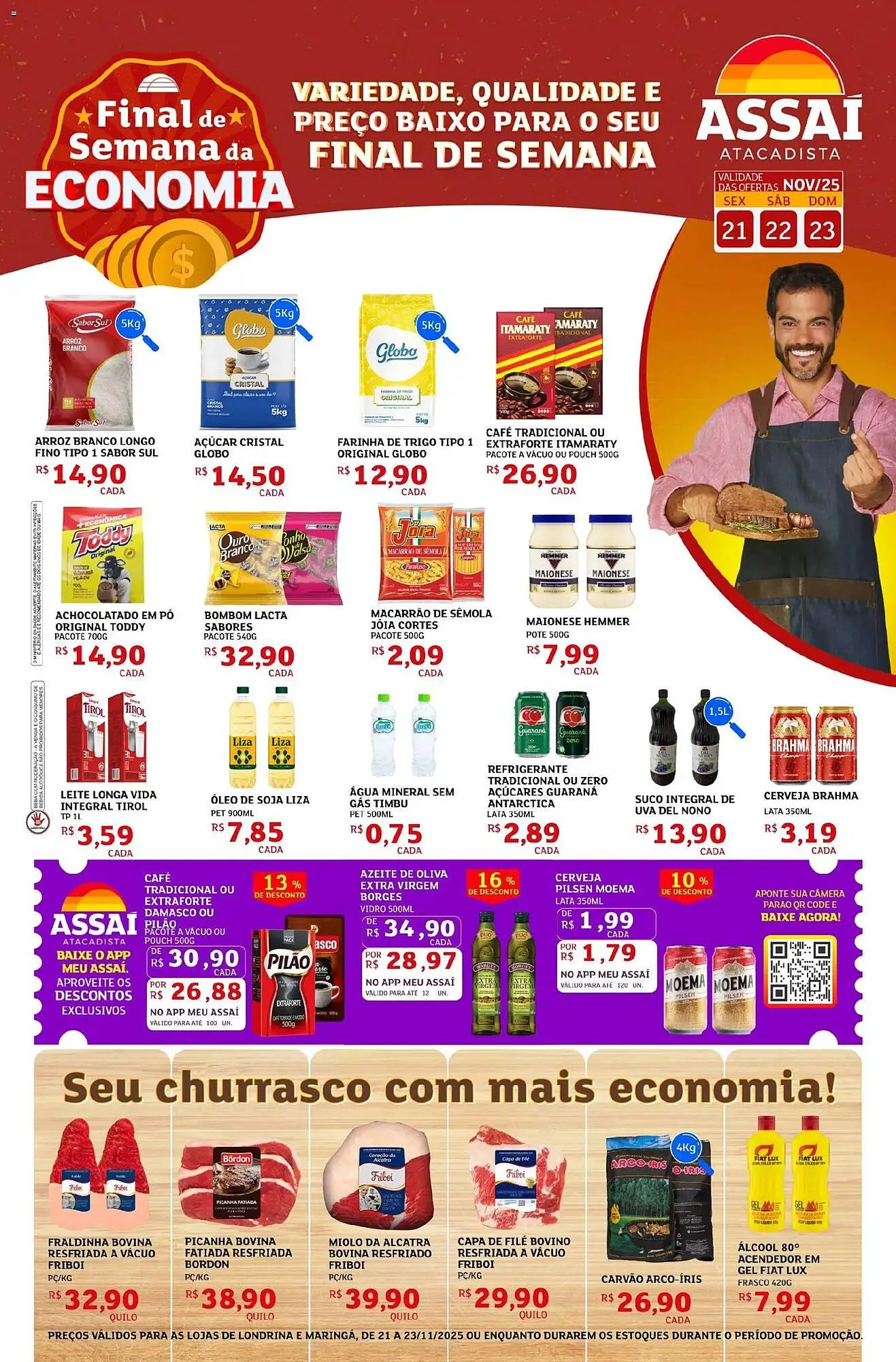 Encarte de Encarte Assaí Atacadista 21 de novembro até 23 de novembro 2025 - Pagina 1
