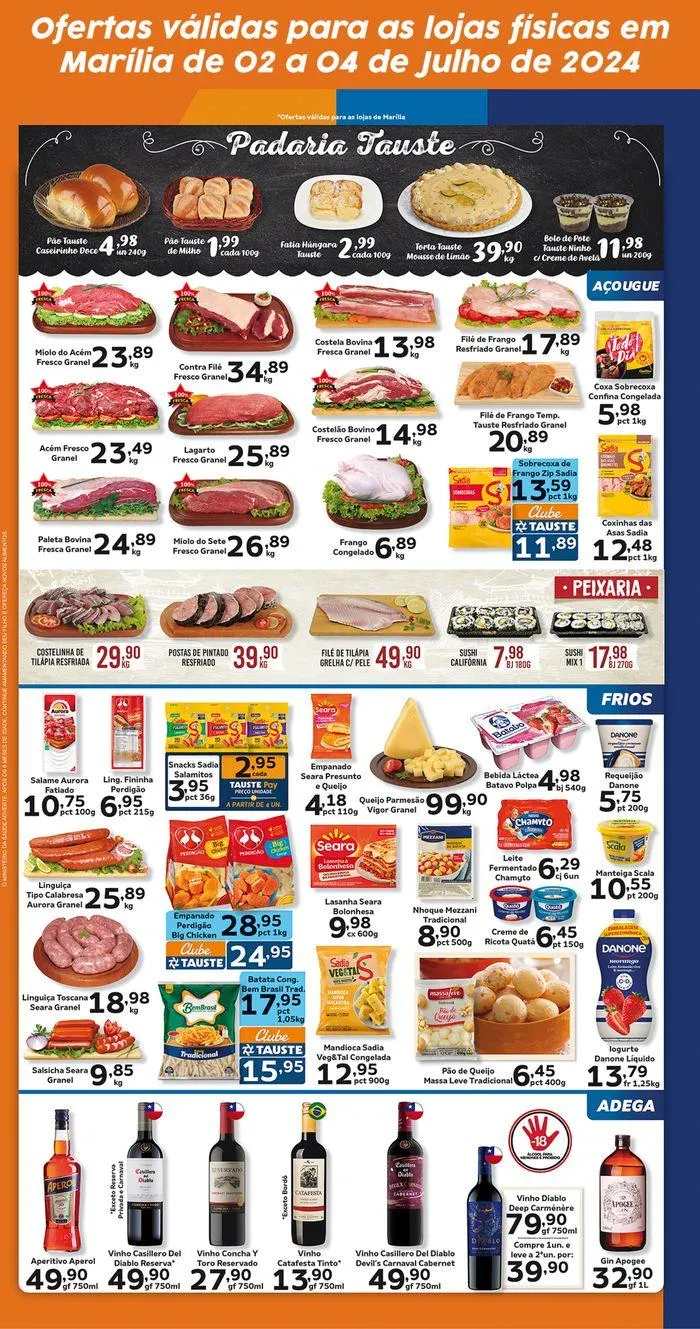 Encarte de Ofertas Tauste Marília 2 de julho até 4 de julho 2024 - Pagina 4