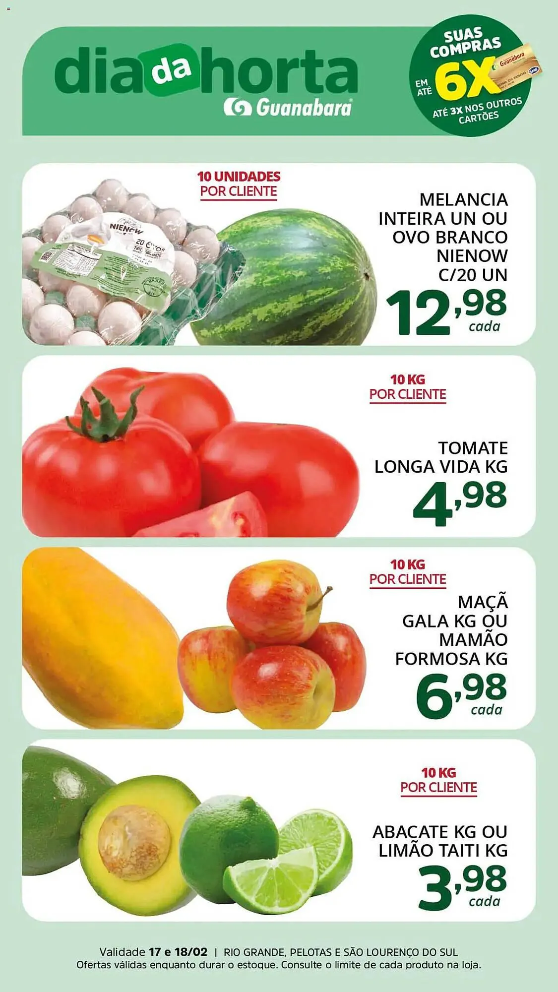 Encarte de Encarte Supermercados Guanabara 17 de fevereiro até 19 de fevereiro 2026 - Pagina 2