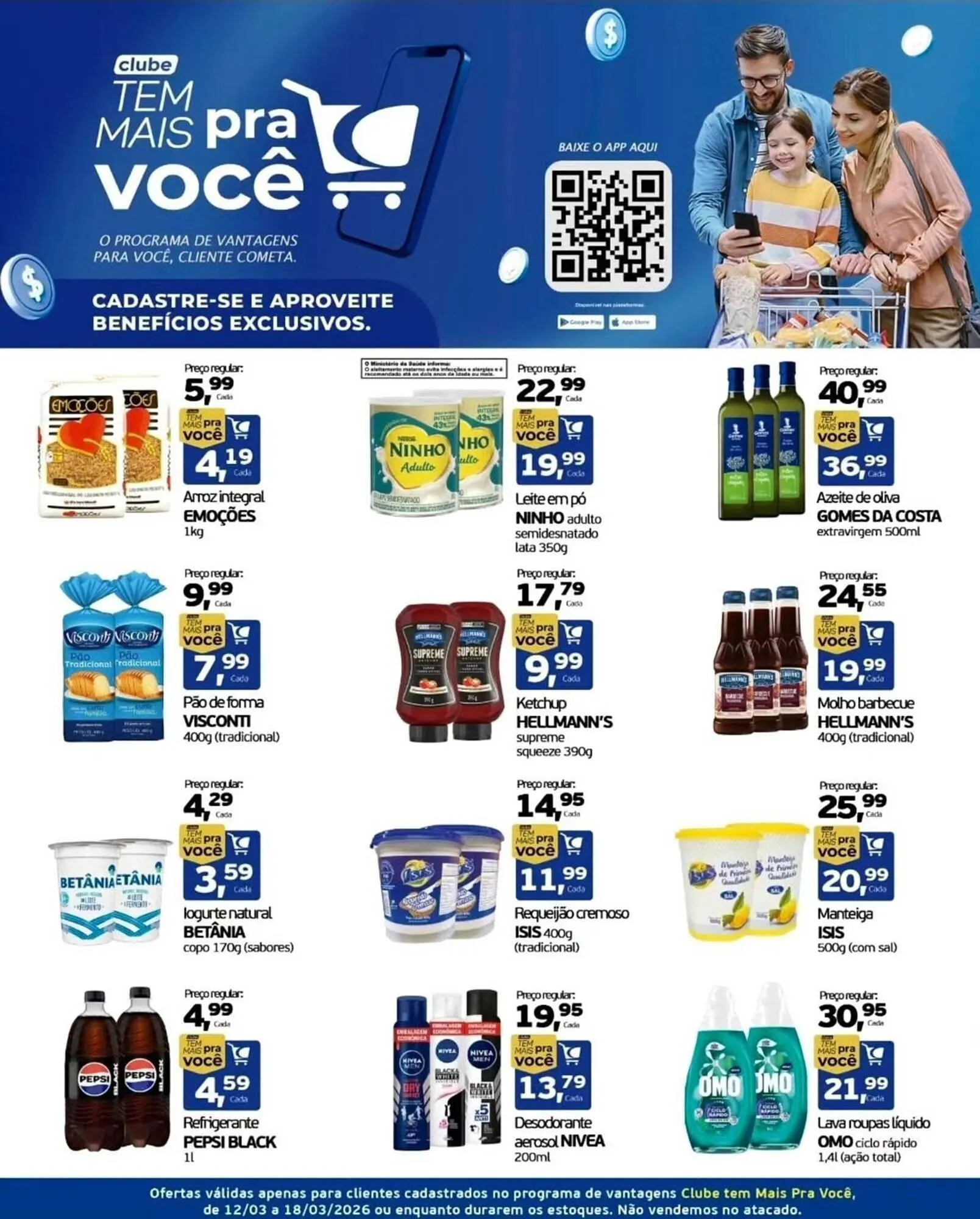 Encarte de Encarte Cometa Supermercados 12 de março até 18 de março 2026 - Pagina 1
