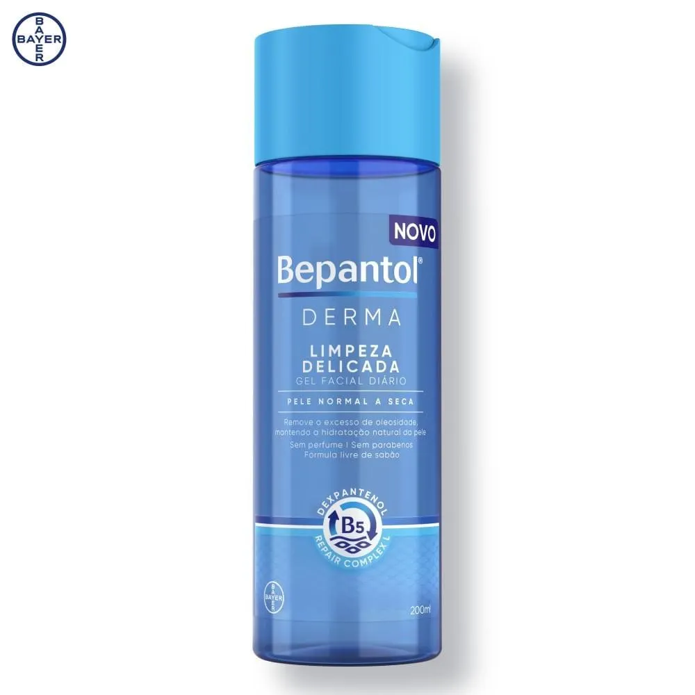 Gel de Limpeza Facial Bepantol Derma Limpeza Delicada 200ml