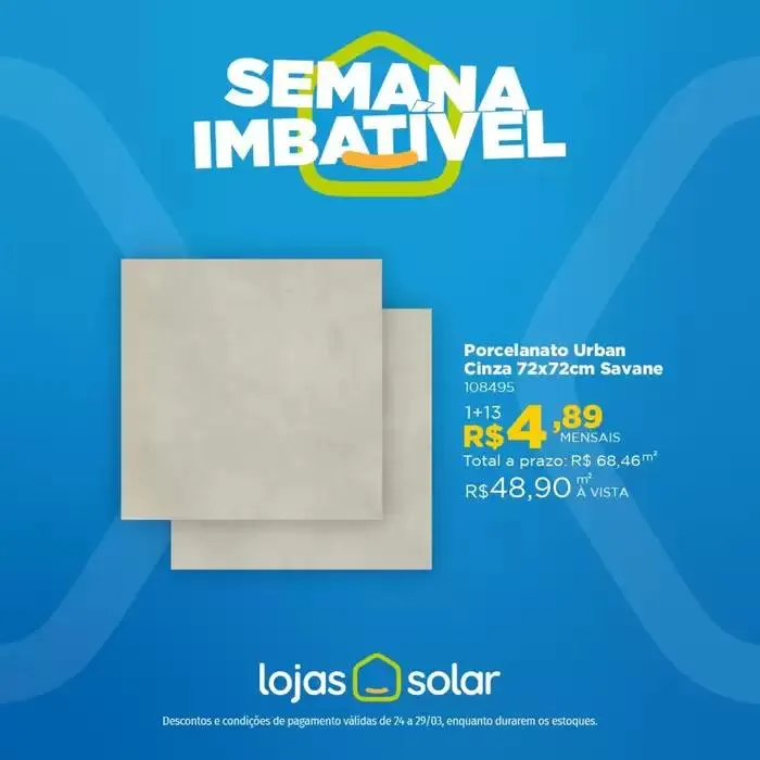 Encarte de Encarte Lojas Solar 24 de março até 29 de março 2025 - Pagina 1