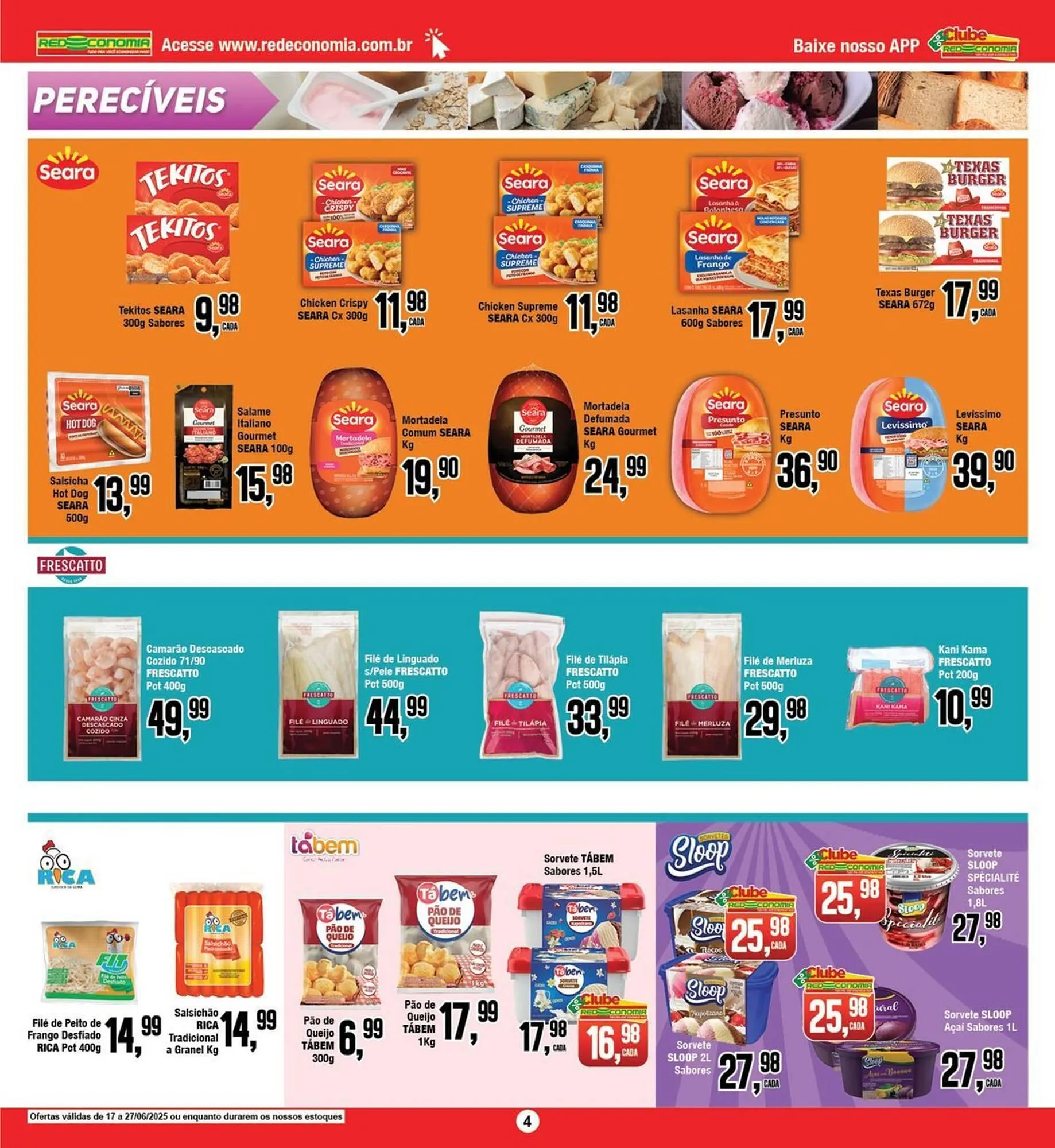 Encarte de Catálogo Rede Economia 27 de junho até 29 de junho 2025 - Pagina 4