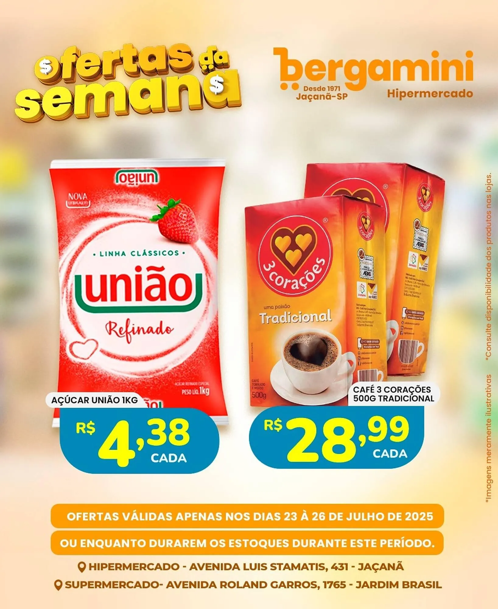 Encarte de Catálogo Supermercado Bergamini 23 de julho até 26 de julho 2025 - Pagina 1