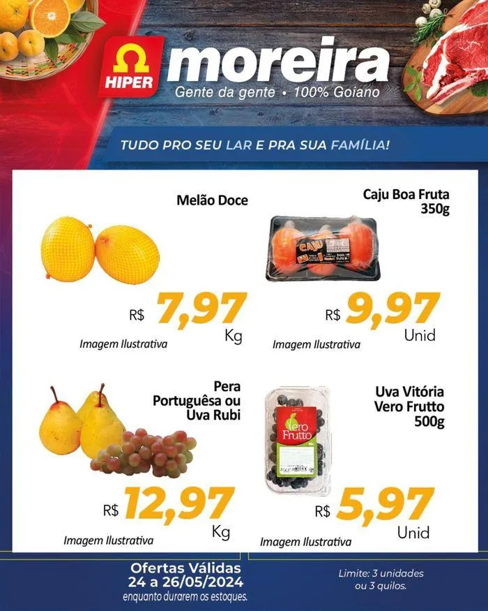 Encarte de Ofertas Hiper Moreira 24 de maio até 26 de maio 2024 - Pagina 4