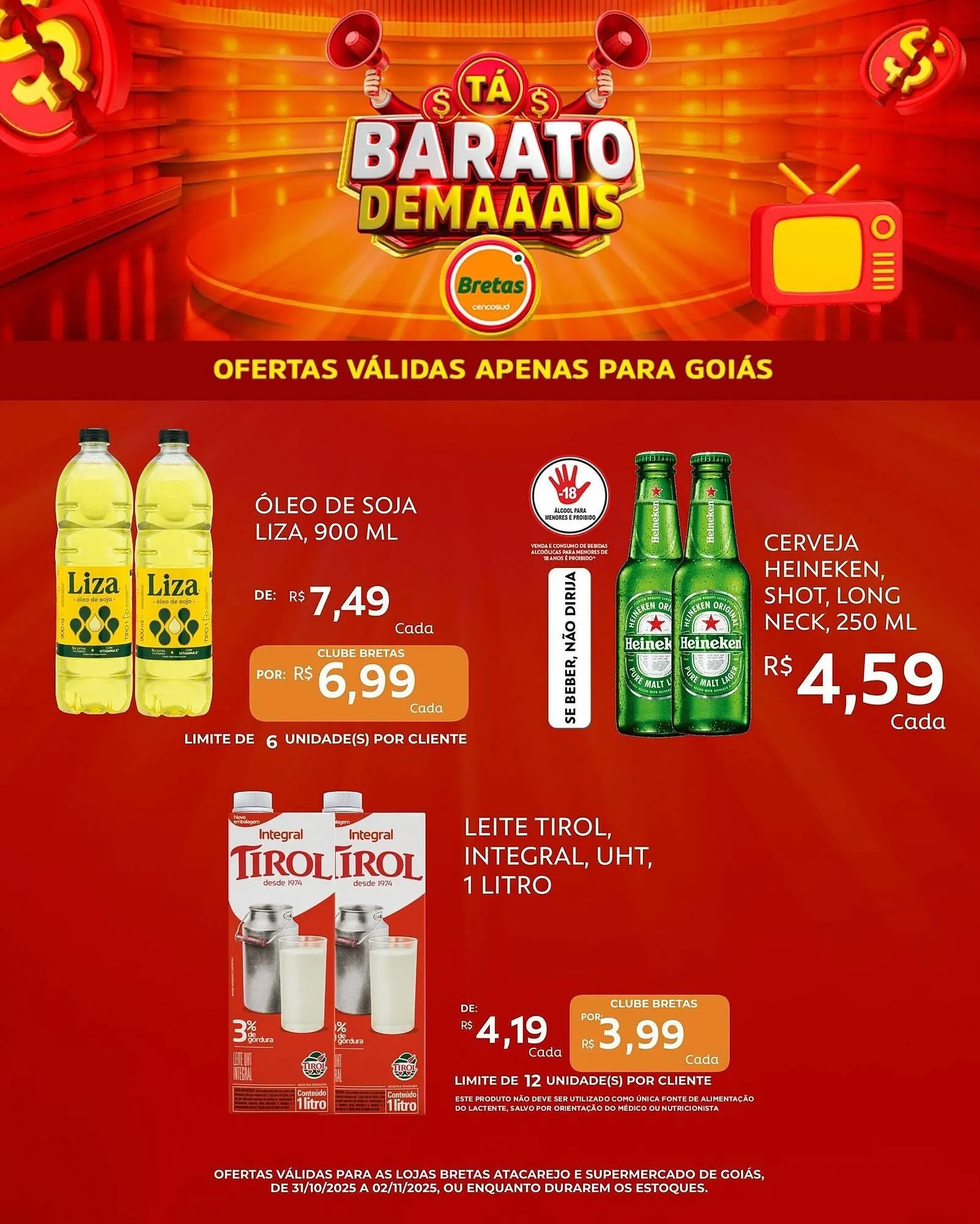 Encarte de Catálogo Supermercados Bretas 31 de outubro até 2 de novembro 2025 - Pagina 2