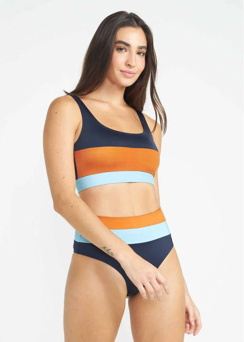 Top Biquini Cropped Recortado Sunset