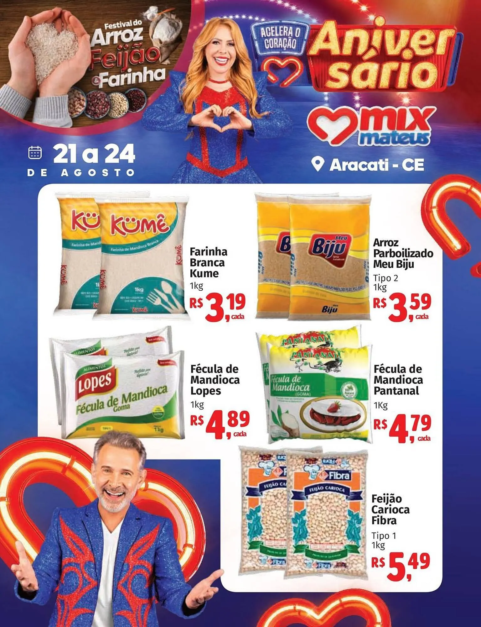 Encarte de Catálogo Supermercados Mateus 21 de agosto até 24 de agosto 2025 - Pagina 1