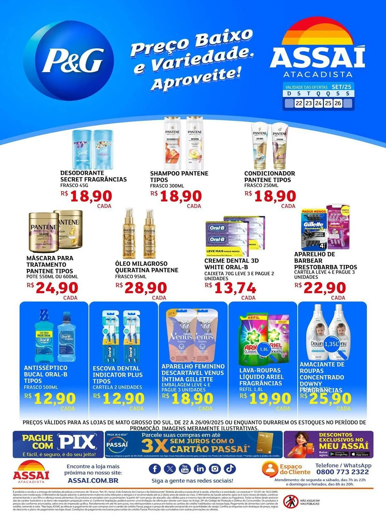 Encarte de Encarte Assaí Atacadista 22 de setembro até 26 de setembro 2025 - Pagina 1