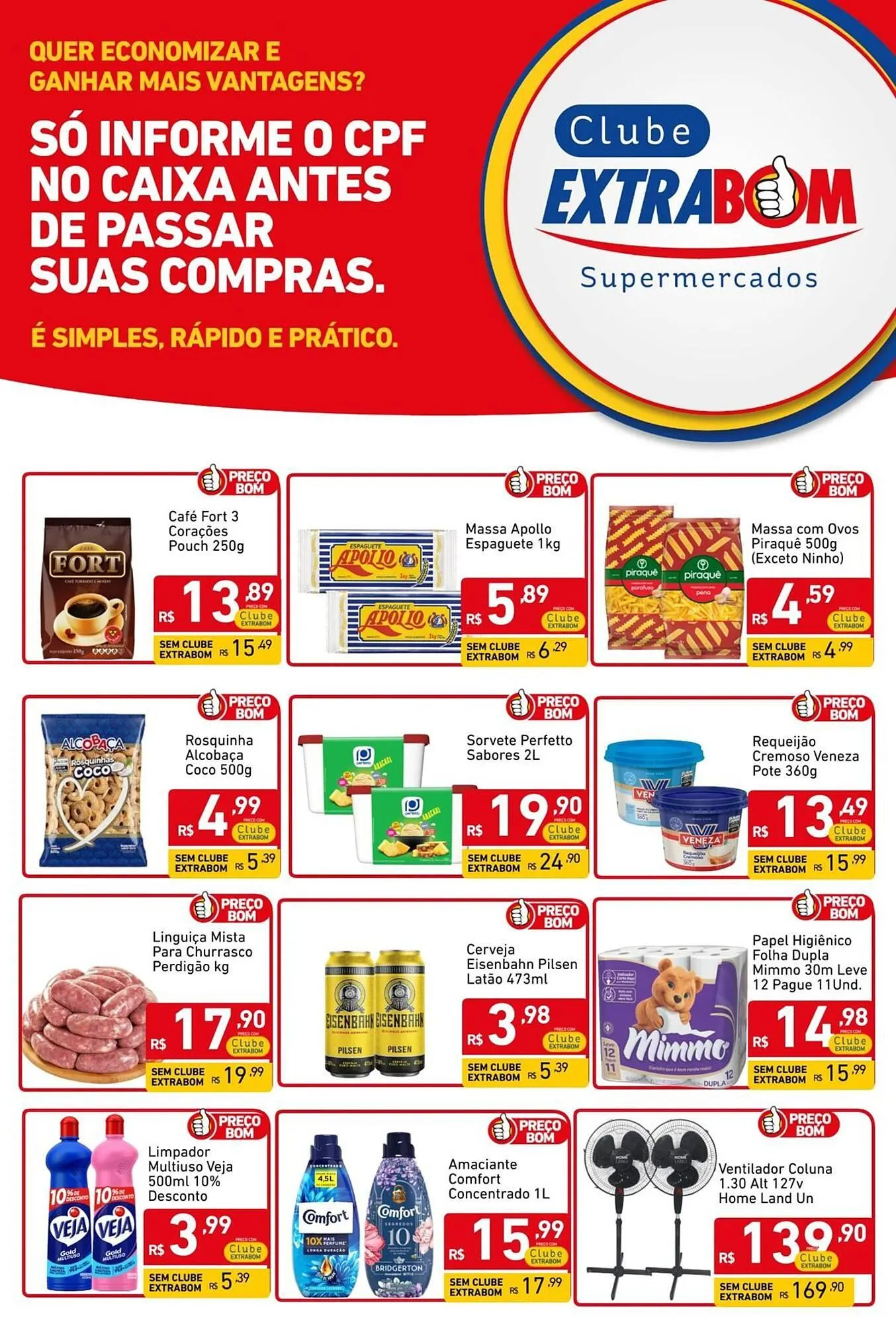 Encarte de Catálogo Extrabom Supermercados 9 de abril até 22 de abril 2026 - Pagina 1