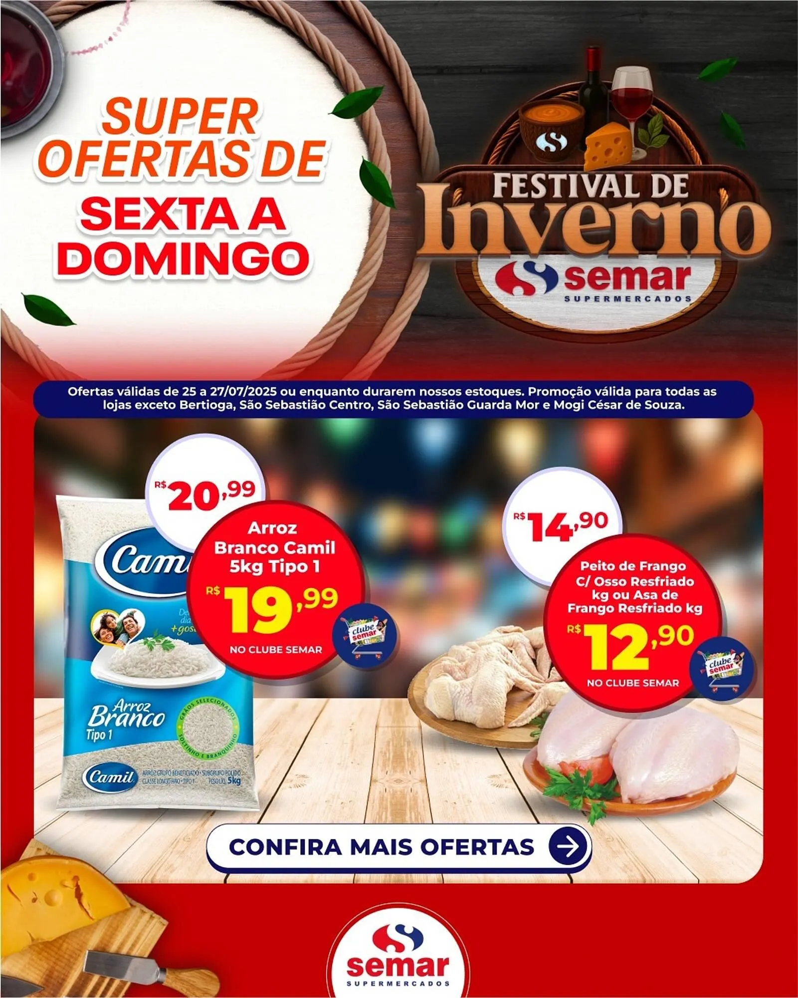 Encarte de Catálogo Semar Supermercado 24 de julho até 27 de julho 2025 - Pagina 1