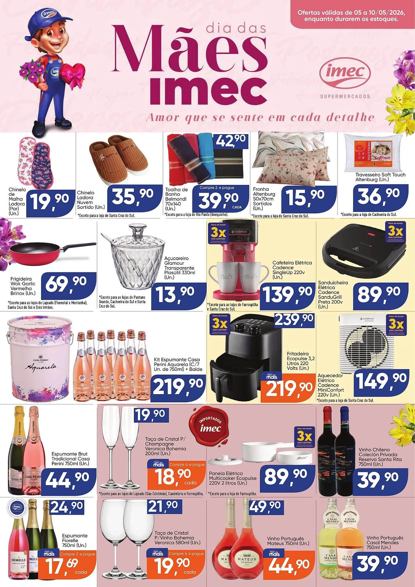 Encarte de Catálogo Imec Supermercados 5 de maio até 10 de maio 2026 - Pagina 1