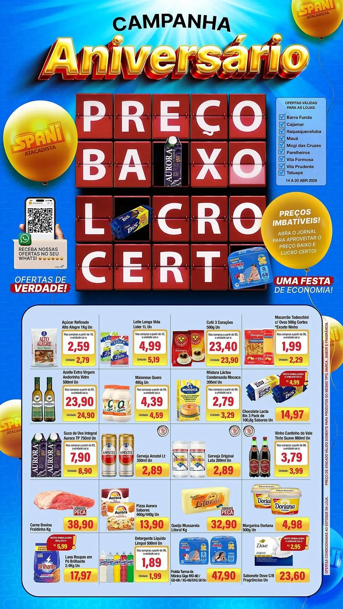 Encarte de Folheto Spani Atacadista 14 de abril até 20 de abril 2026 - Pagina 1