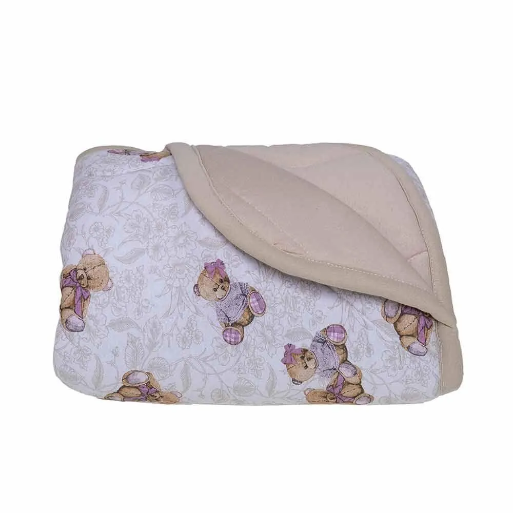 Edredom para Berço Malha 100% Algodão Havan Baby - Ursinha 2020