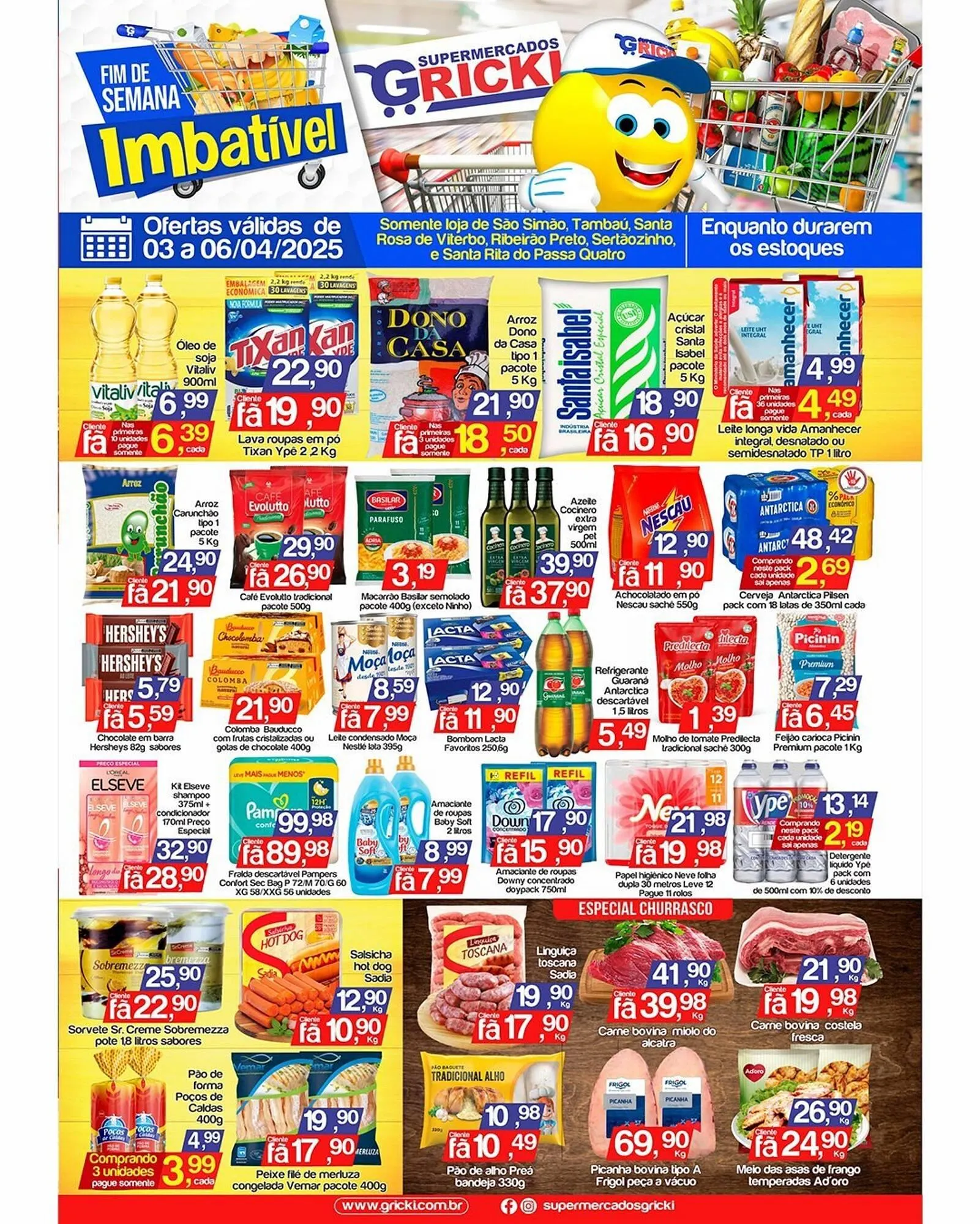 Encarte de Catálogo Supermercados Gricki 2 de abril até 6 de abril 2025 - Pagina 1