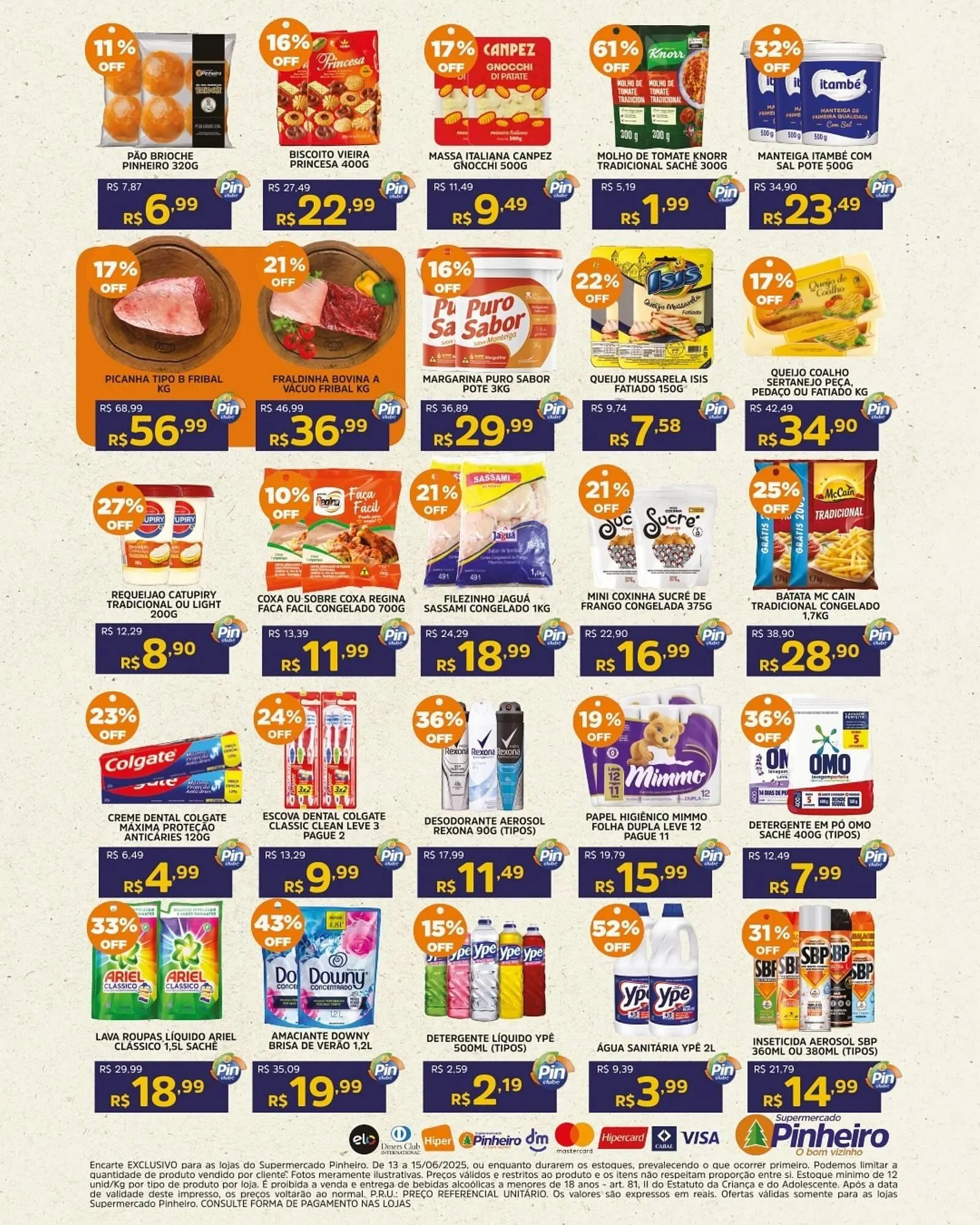 Encarte de Catálogo Pinheiro Supermercado 13 de junho até 15 de junho 2025 - Pagina 5