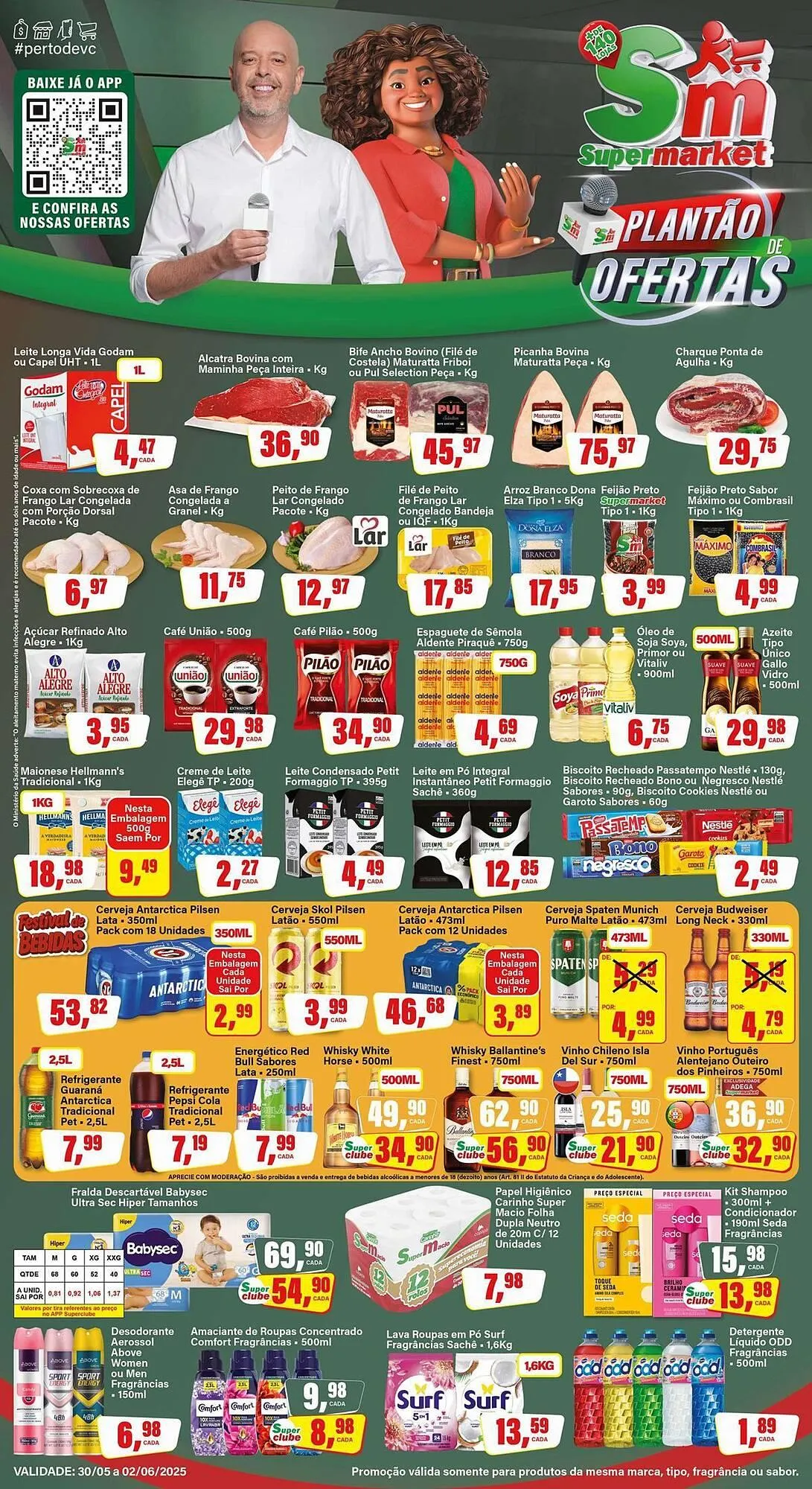 Encarte de Catálogo Rede Supermarket 30 de maio até 2 de junho 2025 - Pagina 1