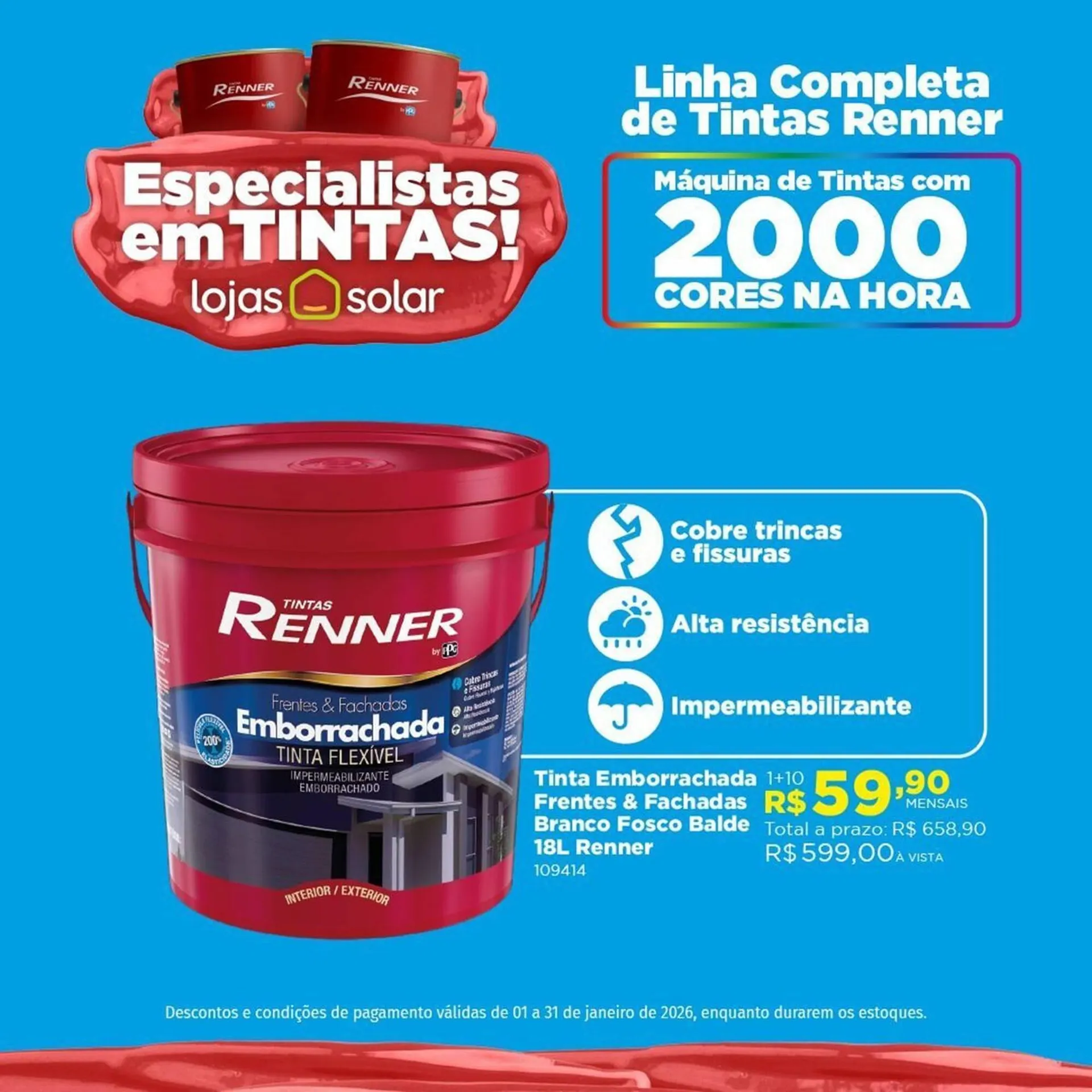 Encarte de Catálogo Lojas Solar 1 de janeiro até 31 de janeiro 2026 - Pagina 1
