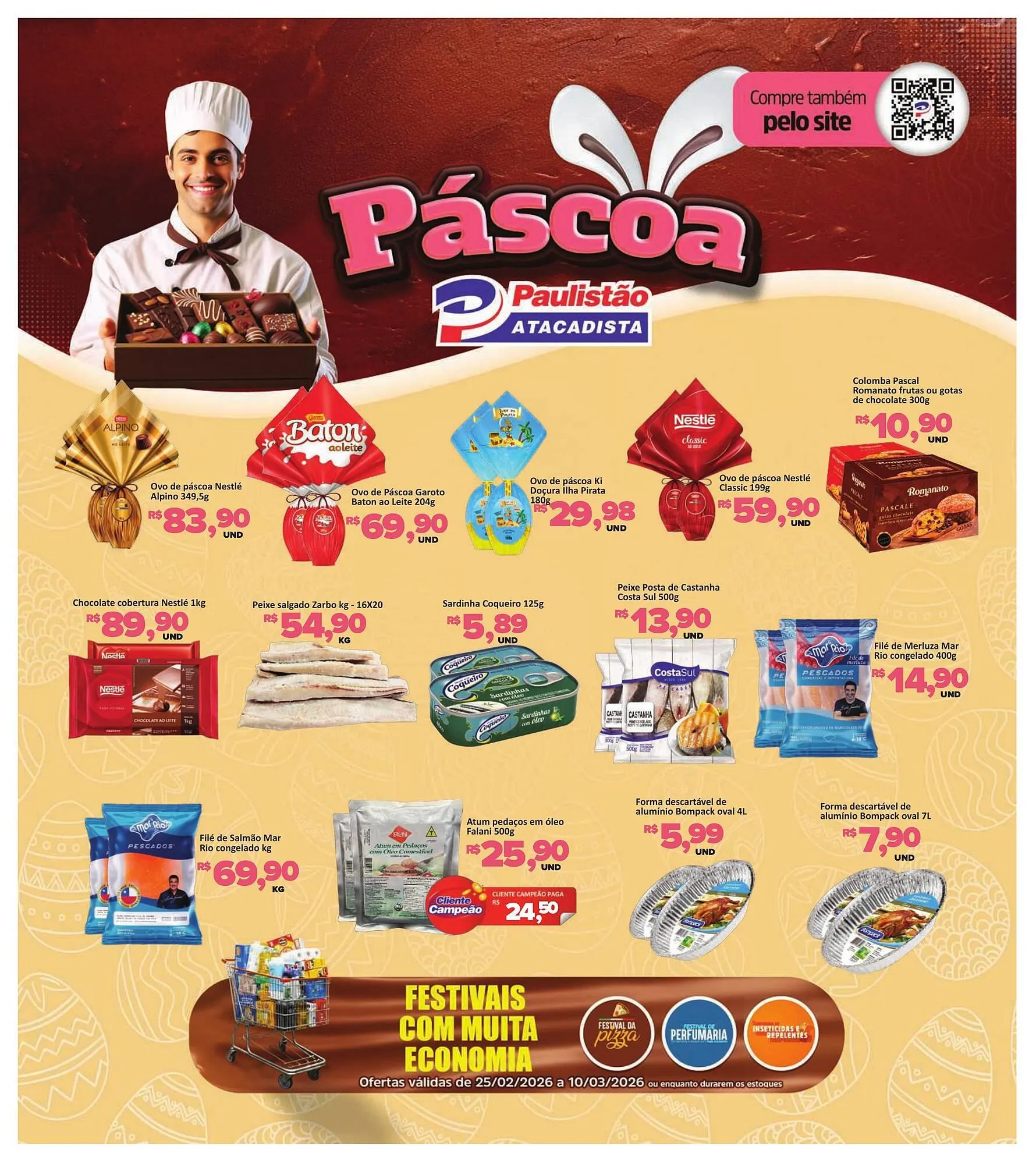 Encarte de Catálogo Paulistão Supermercados 25 de fevereiro até 26 de fevereiro 2026 - Pagina 1