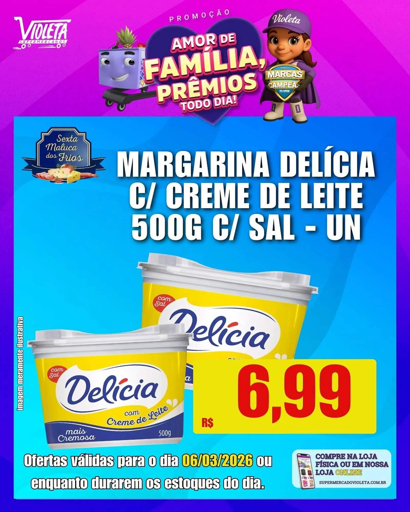 Encarte de Catálogo Violeta Supermercados 6 de março até 6 de março 2026 - Pagina 3