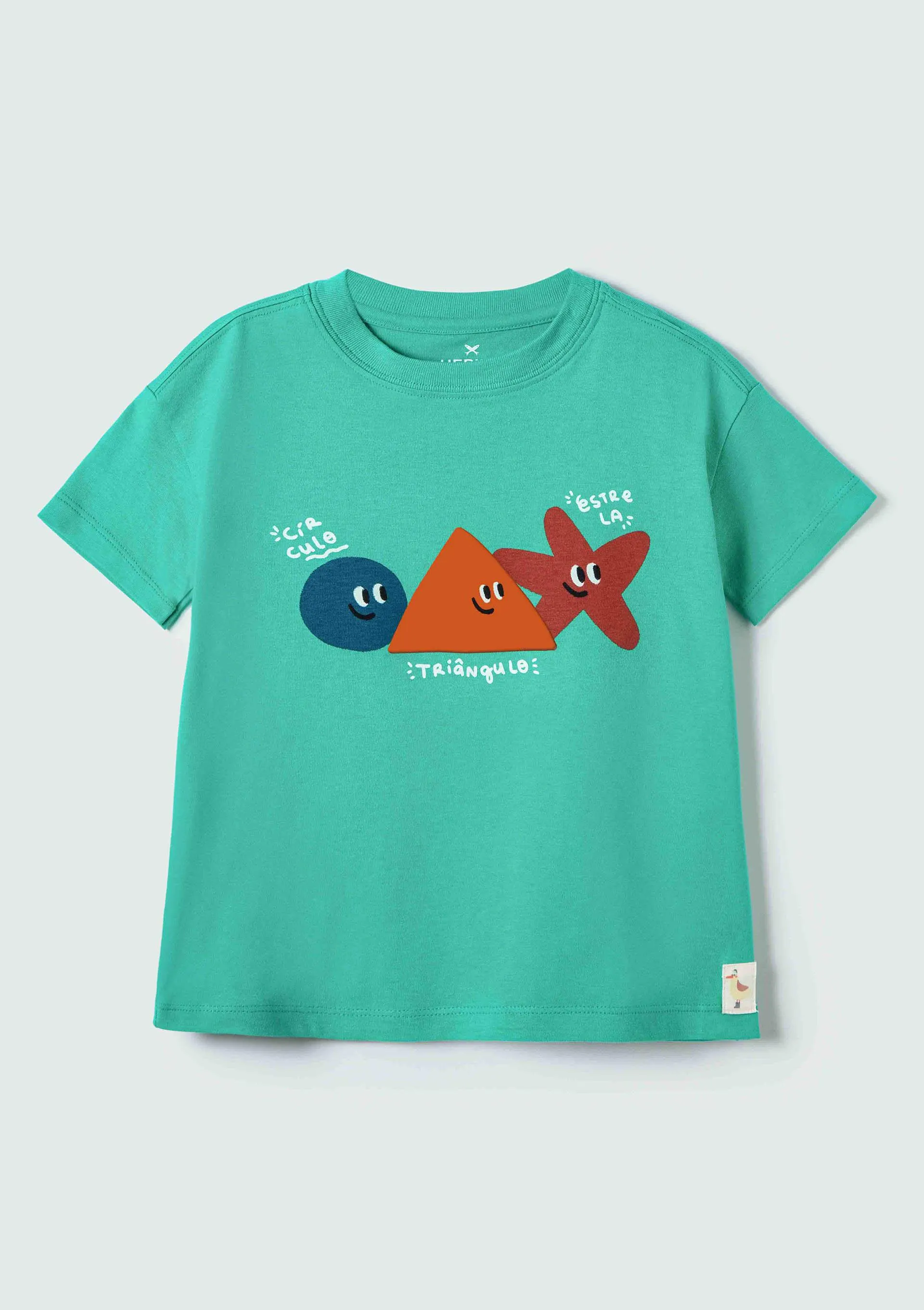 Camiseta Infantil Menino Toddler Manga Curta Estampada - Verde