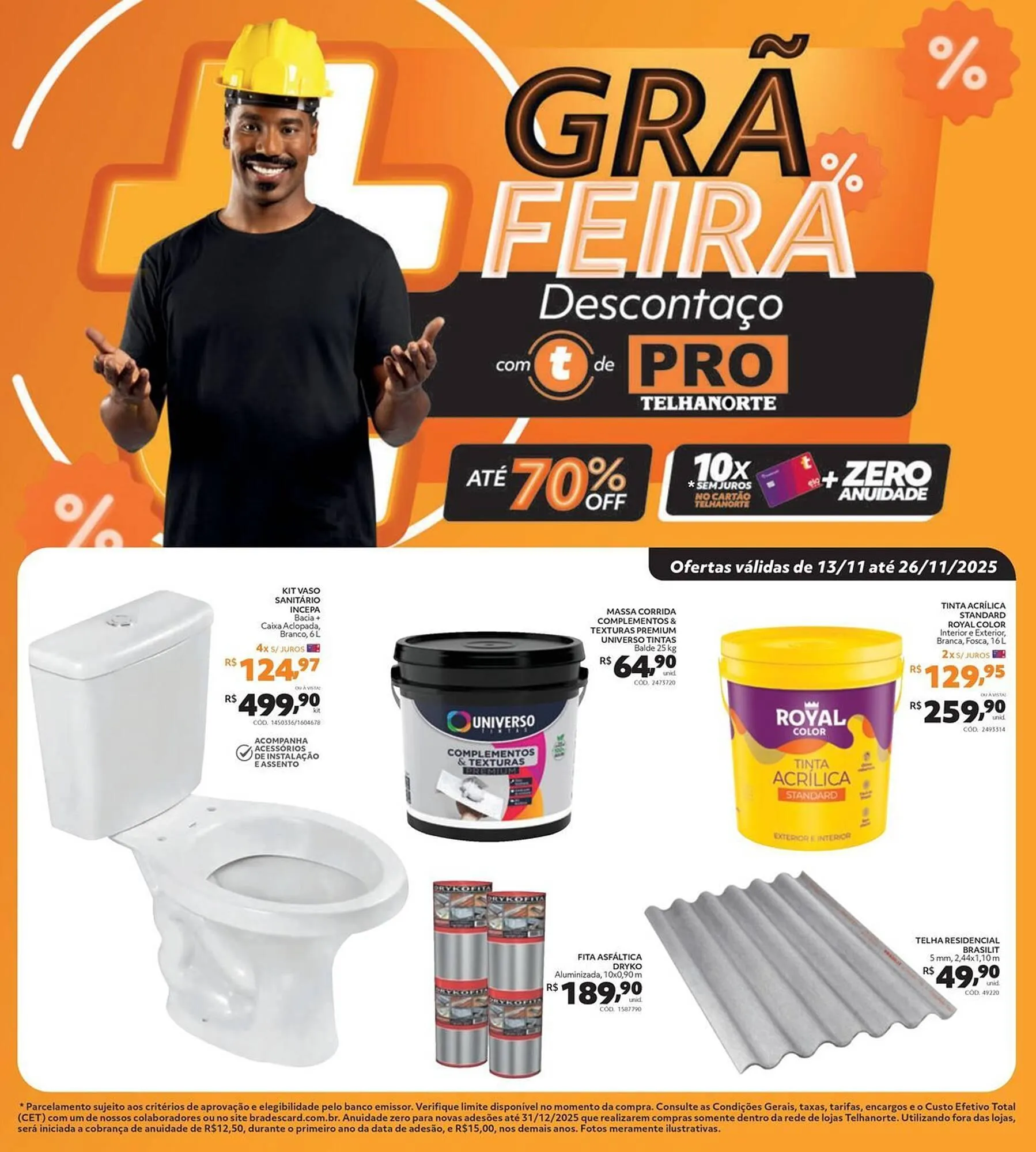 Encarte de Catálogo Telhanorte 18 de novembro até 26 de novembro 2025 - Pagina 1