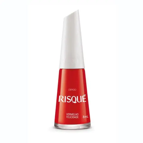 Esmalte Cremoso Risqué Vermelho Felicidade 8ml