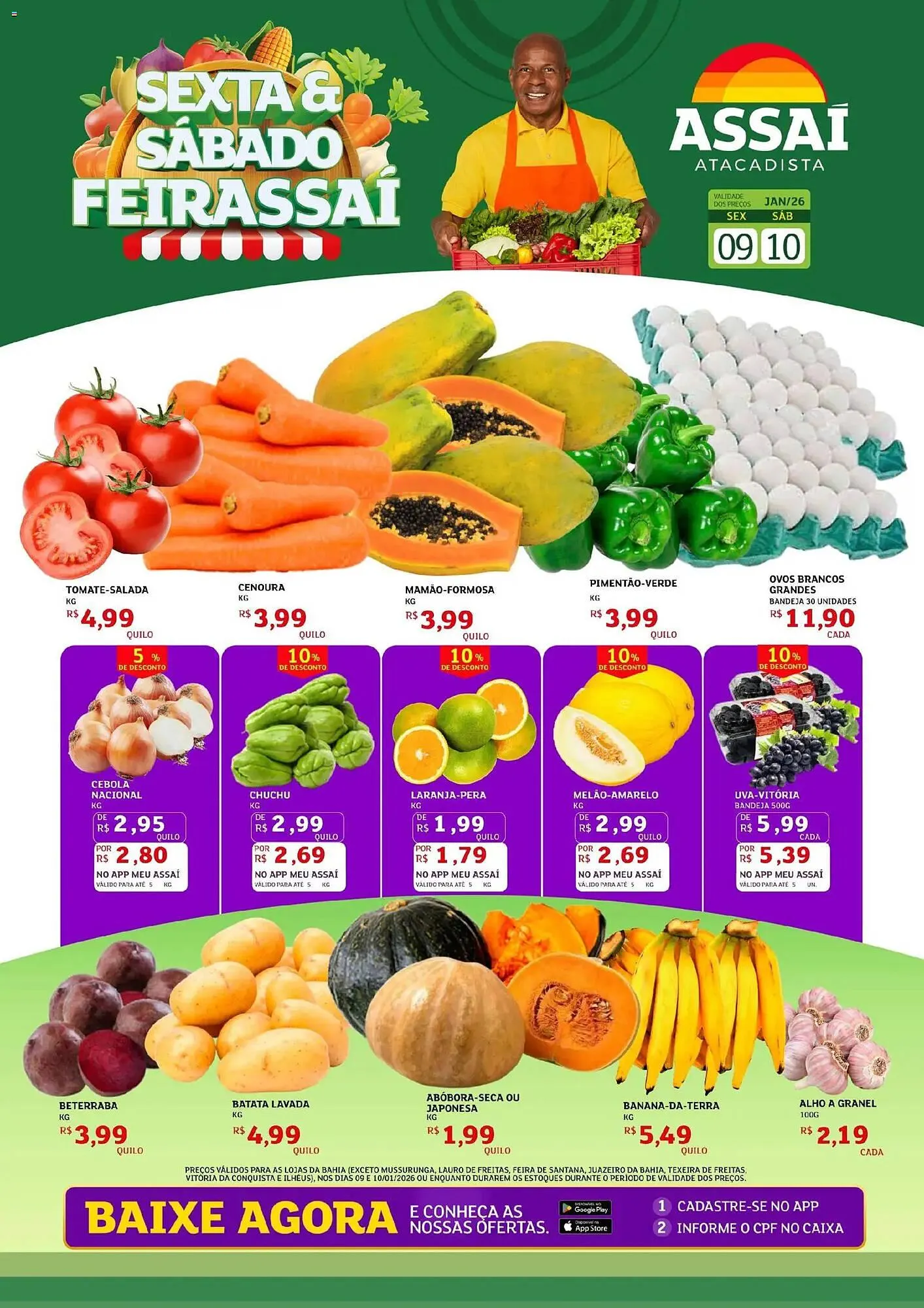 Encarte de Encarte Assaí Atacadista 9 de janeiro até 10 de janeiro 2026 - Pagina 1