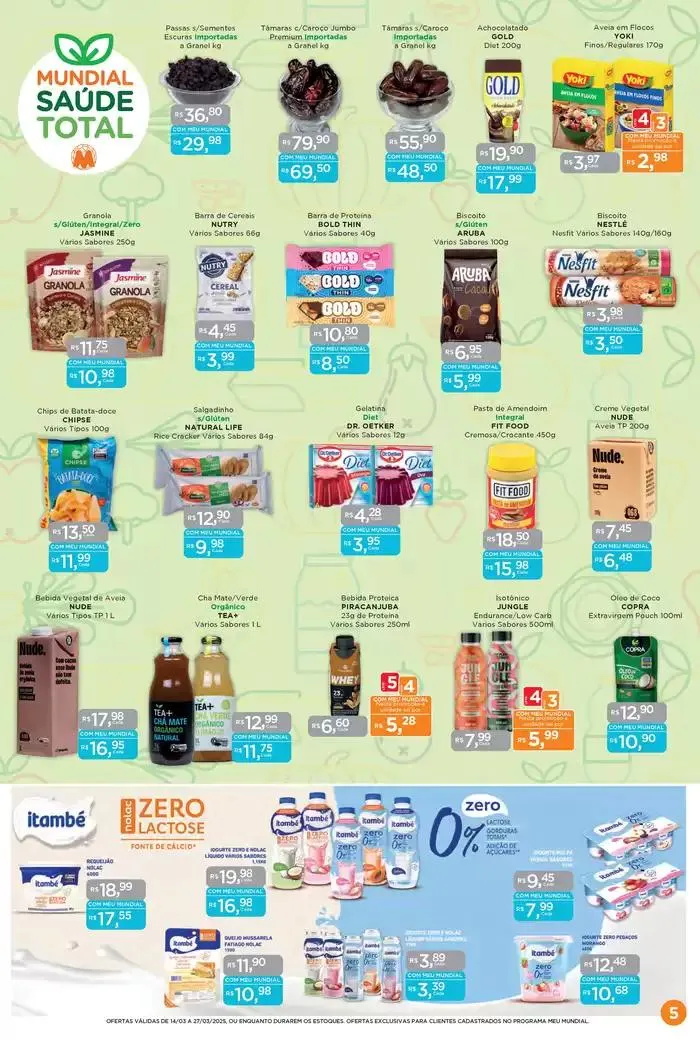 Encarte de Ofertas Supermercados Mundial 14 de março até 27 de março 2025 - Pagina 5