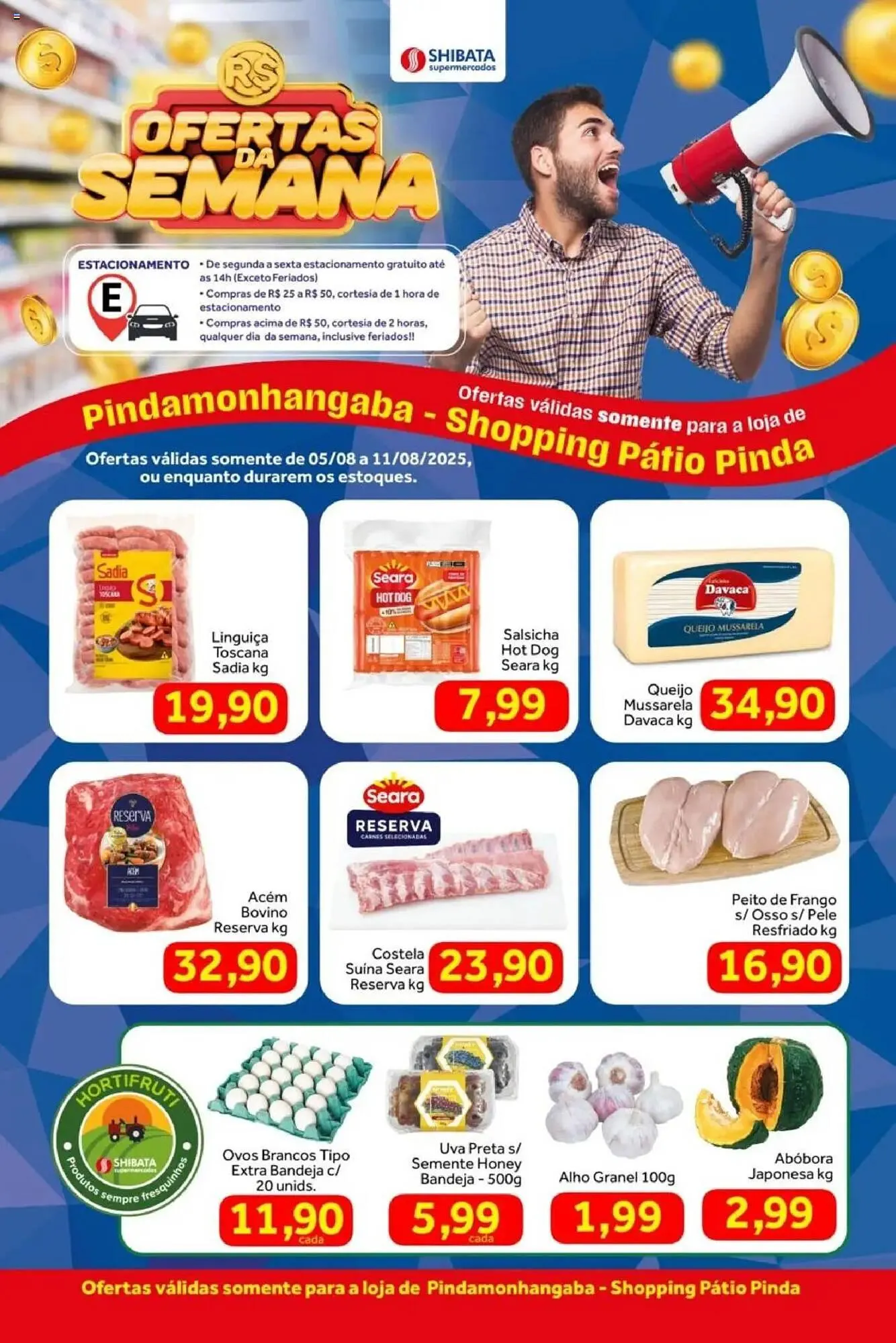 Encarte de Catálogo Shibata Supermercados 5 de agosto até 11 de agosto 2025 - Pagina 1