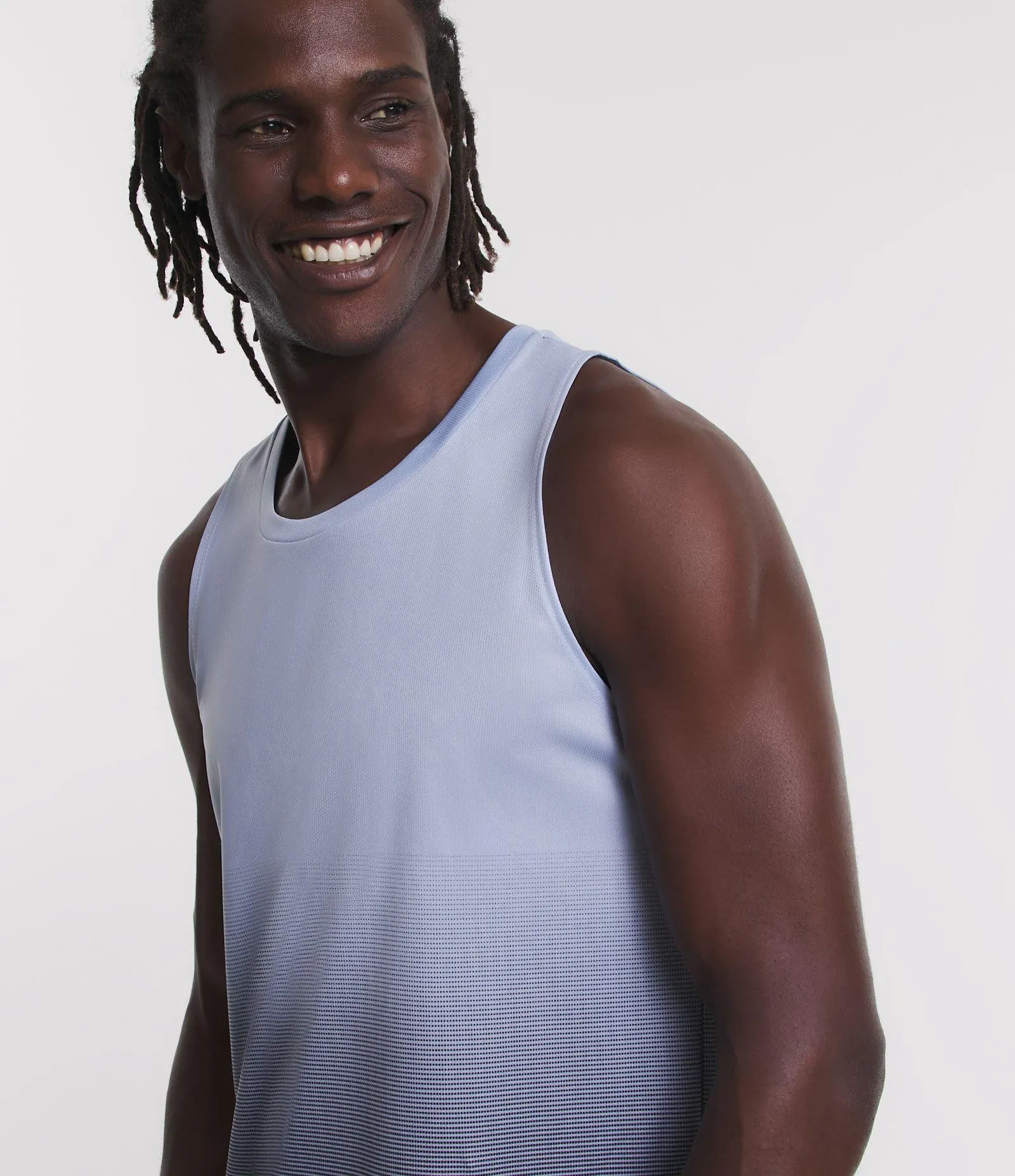 Regata Esportiva Dry Fit em Degrade Azul