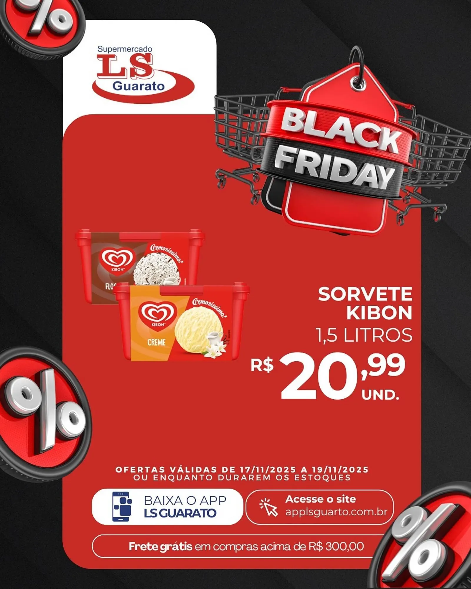 Encarte de Catálogo Supermercado LS Guarato 17 de novembro até 19 de novembro 2025 - Pagina 1