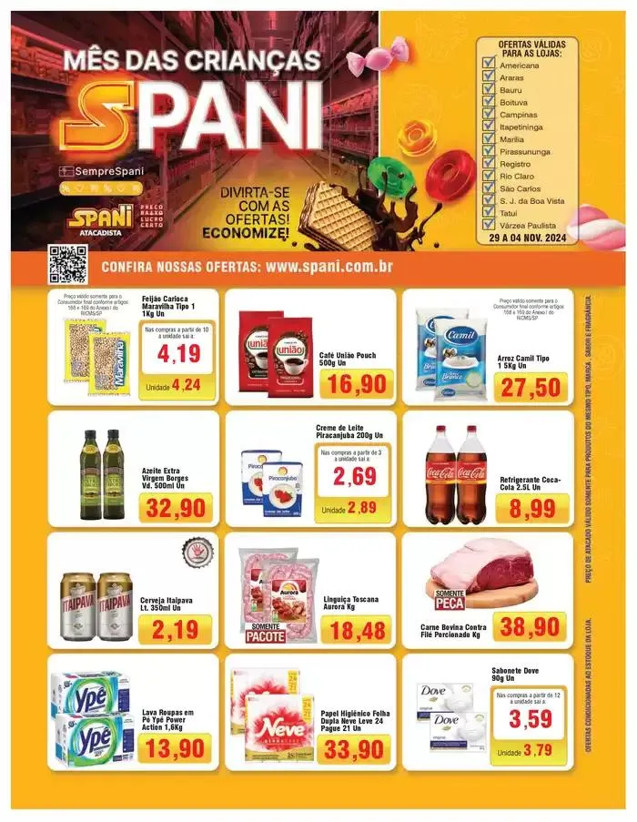 Encarte de Ofertas Spani Atacadista 29 de outubro até 4 de novembro 2024 - Pagina 1